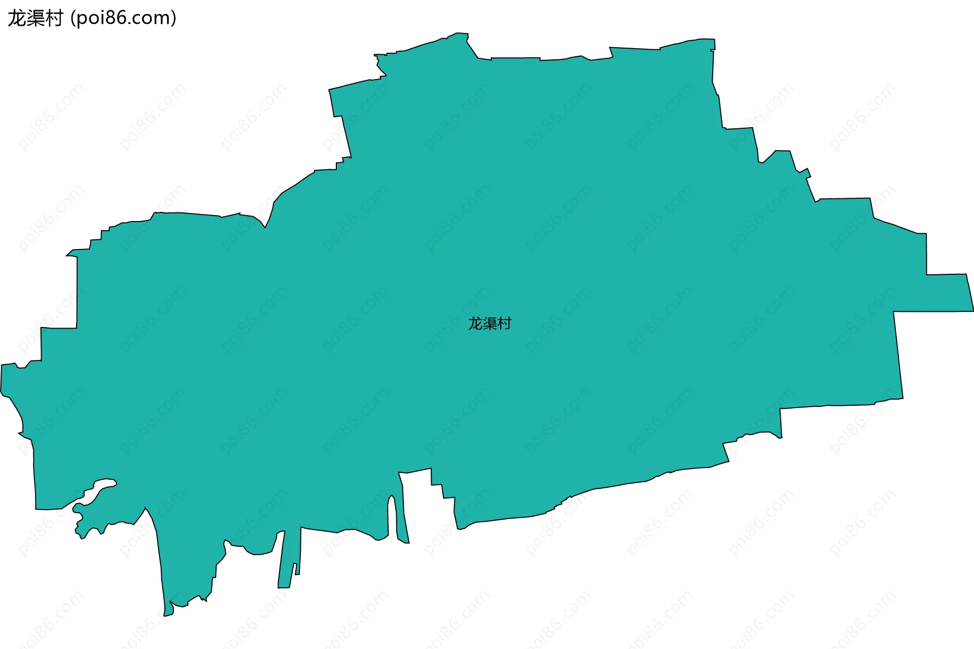 龙渠村边界地图