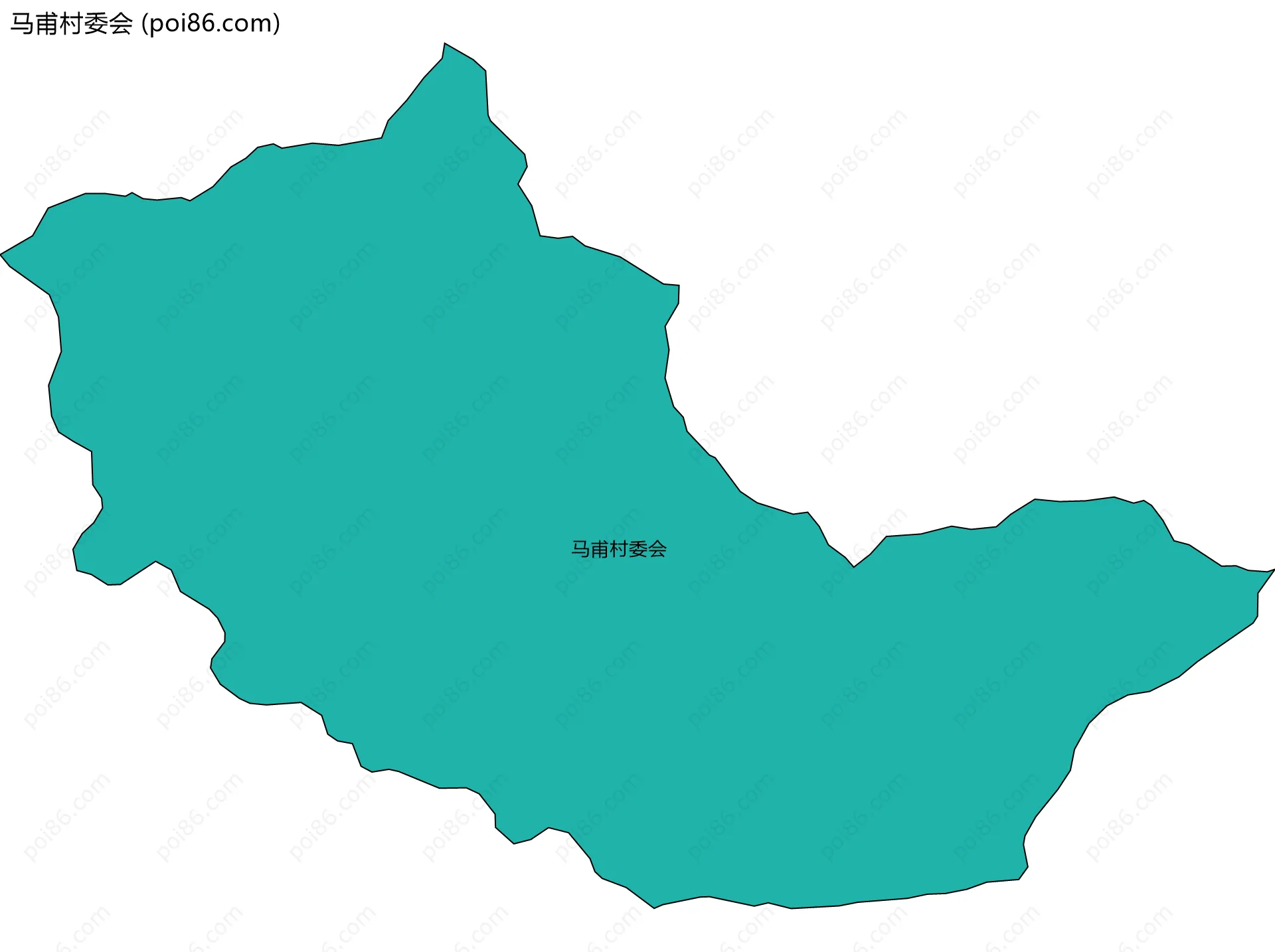 马甫村委会边界地图