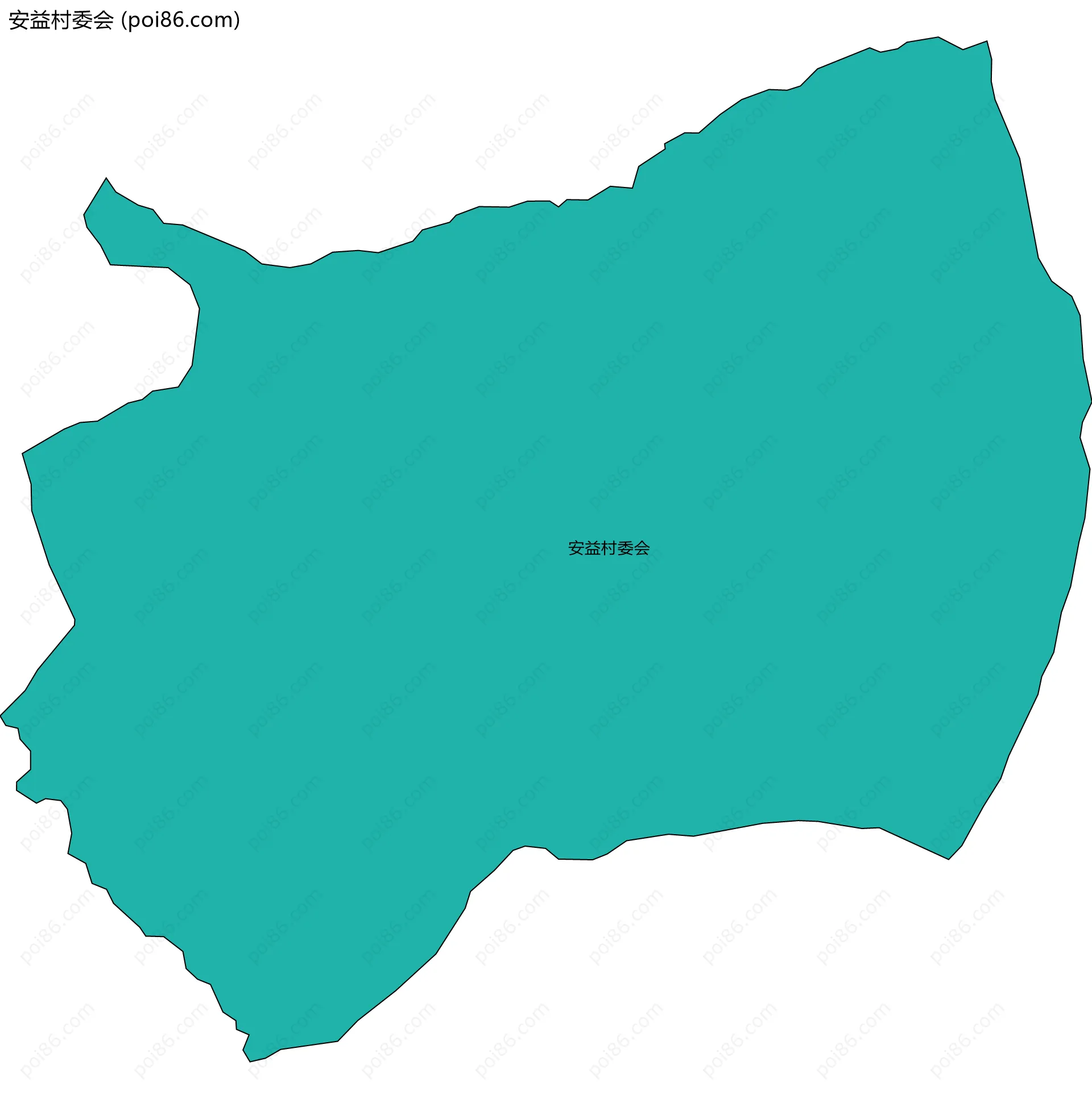 安益村委会边界地图