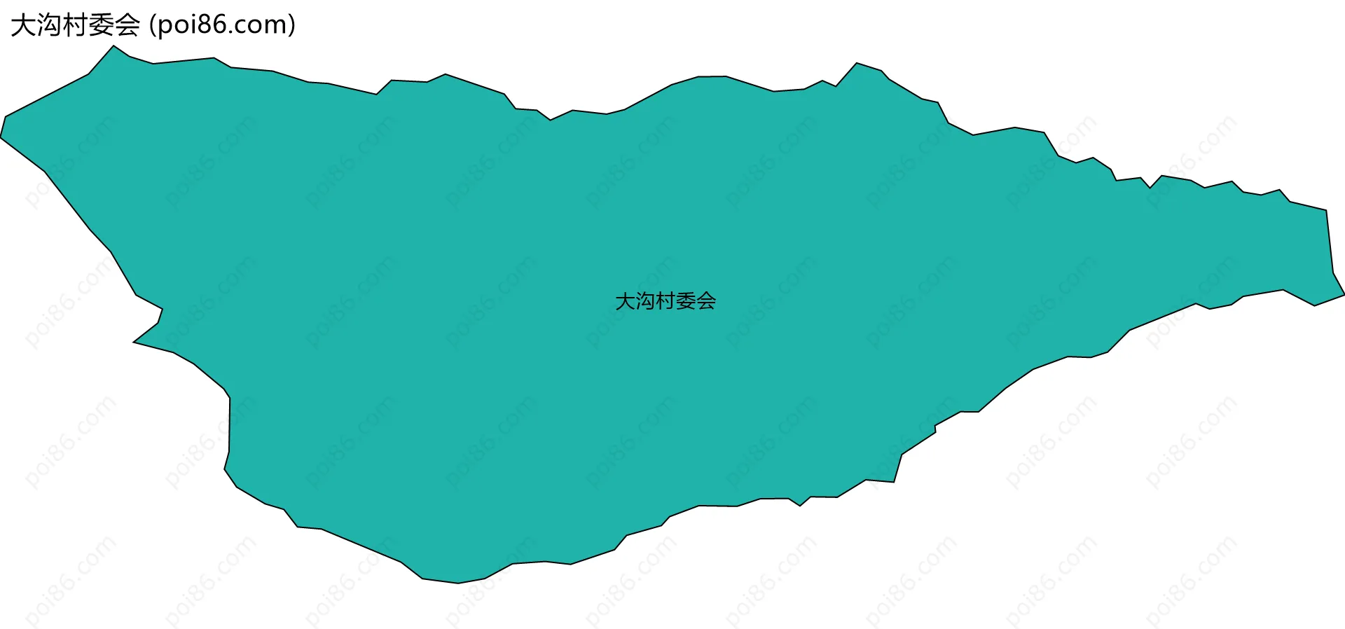 大沟村委会边界地图