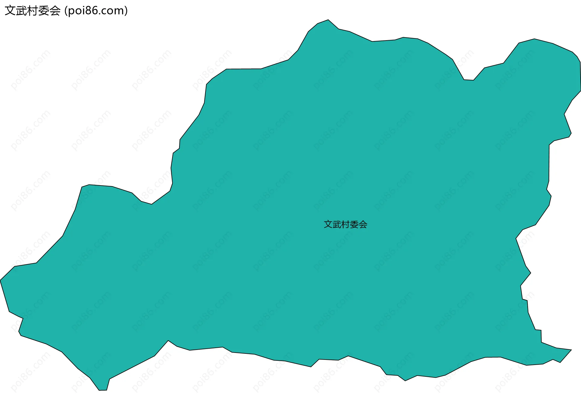 文武村委会边界地图