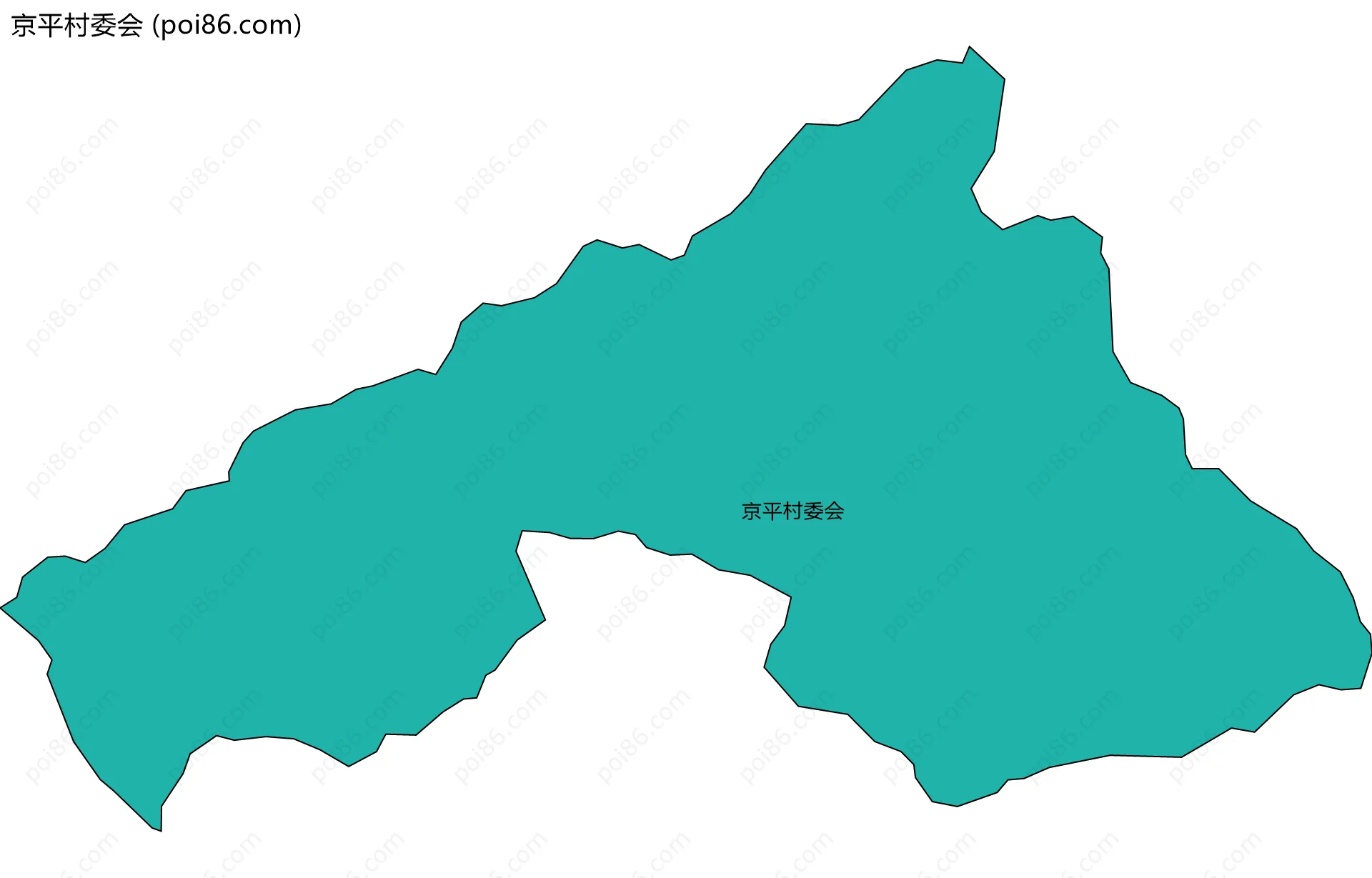 京平村委会边界地图