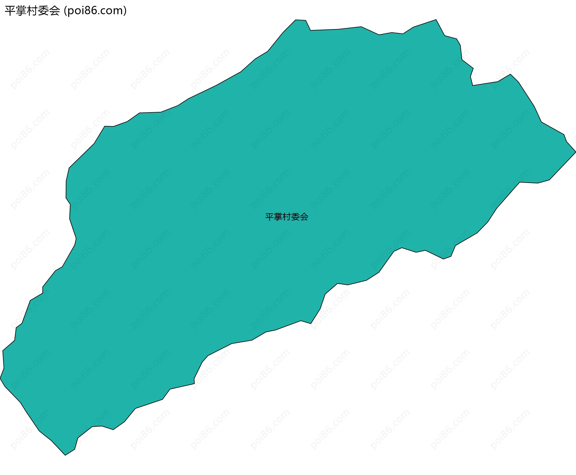 平掌村委会边界地图