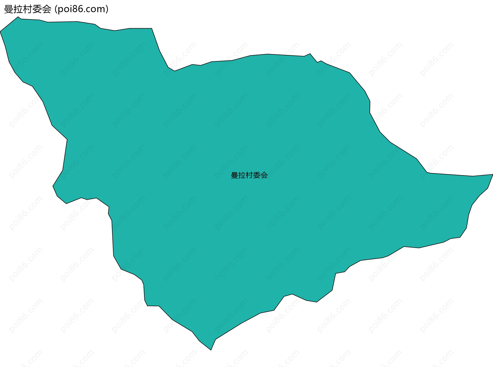 曼拉村委会边界地图