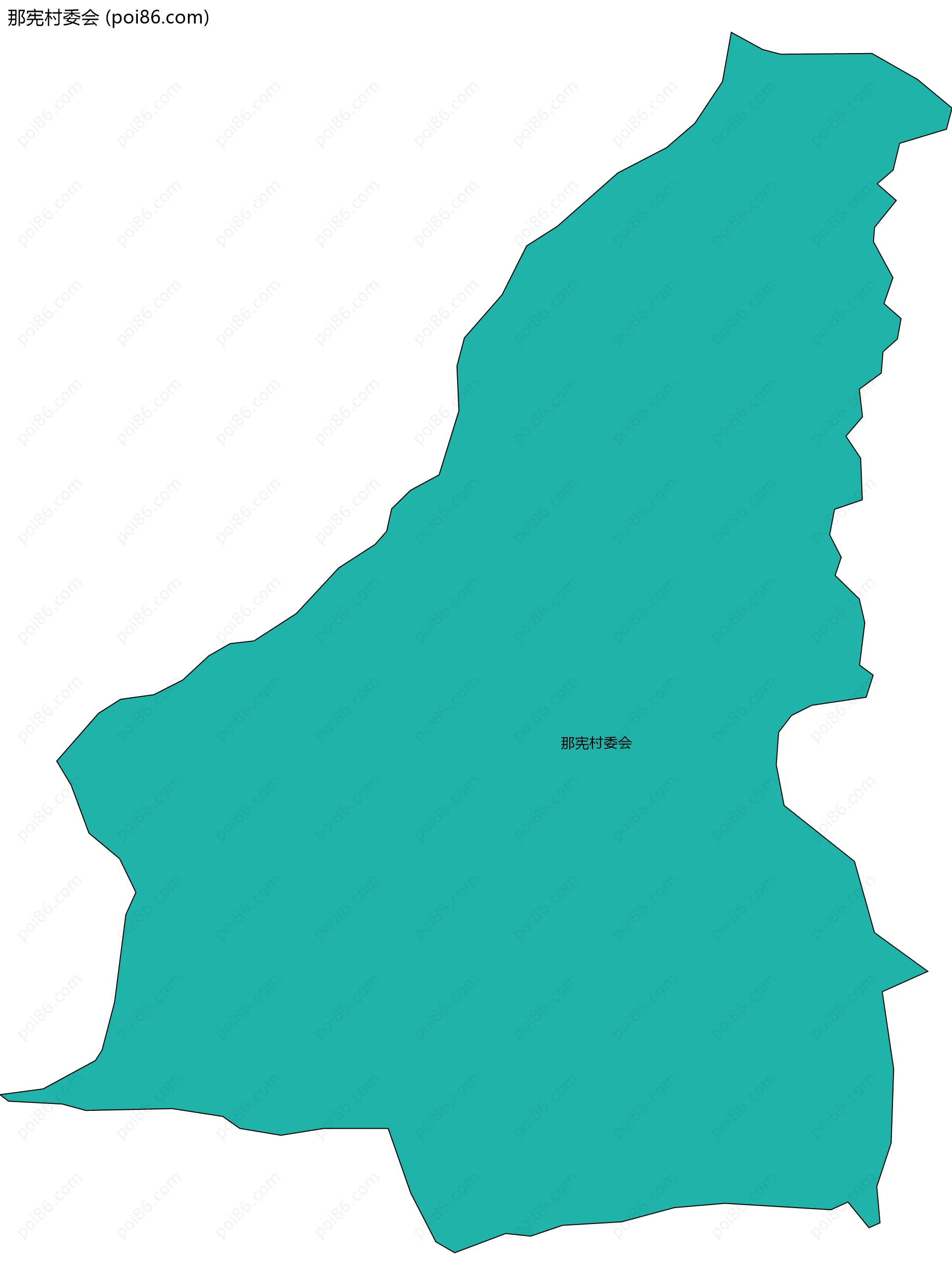 那宪村委会边界地图