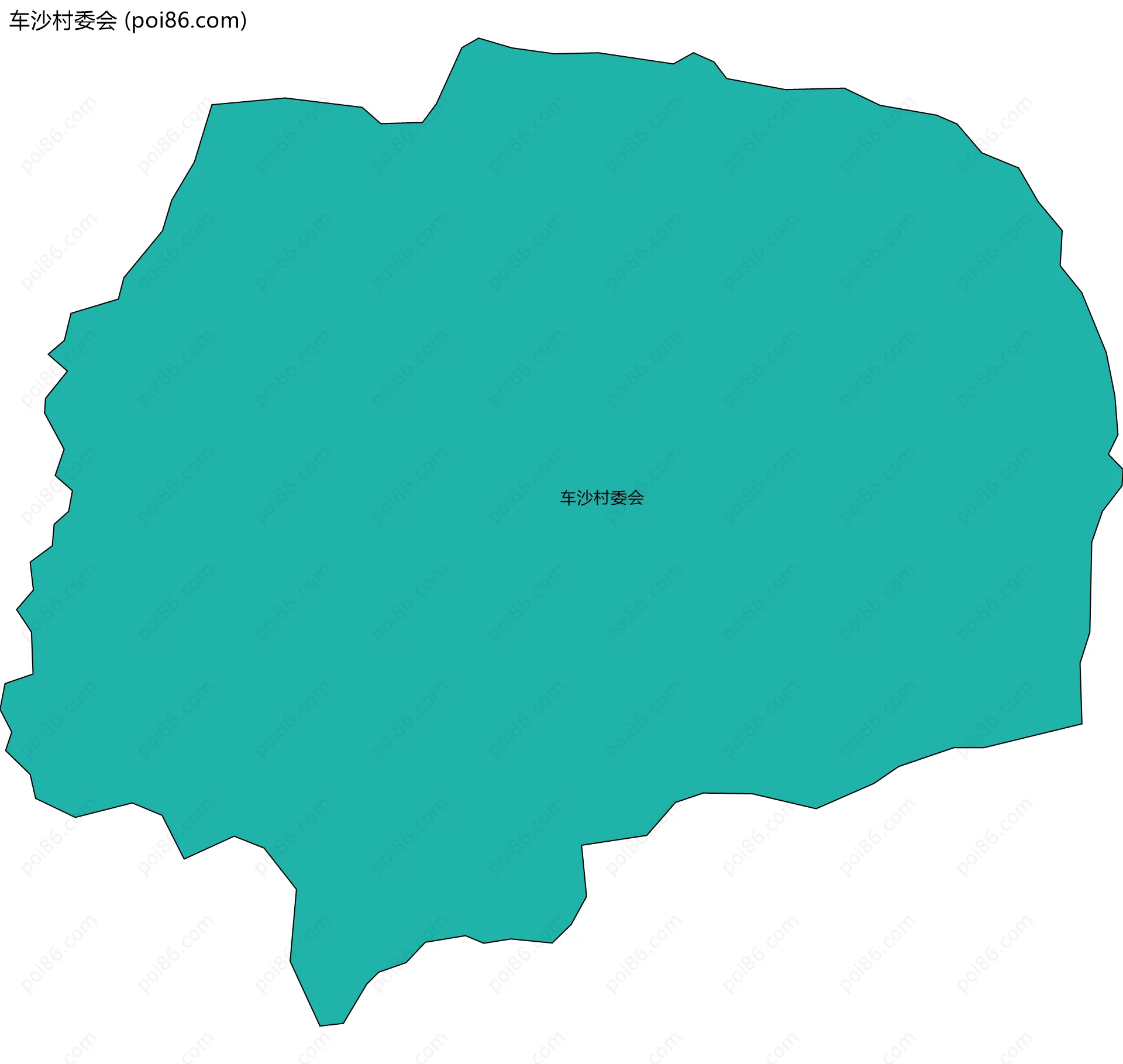 车沙村委会边界地图