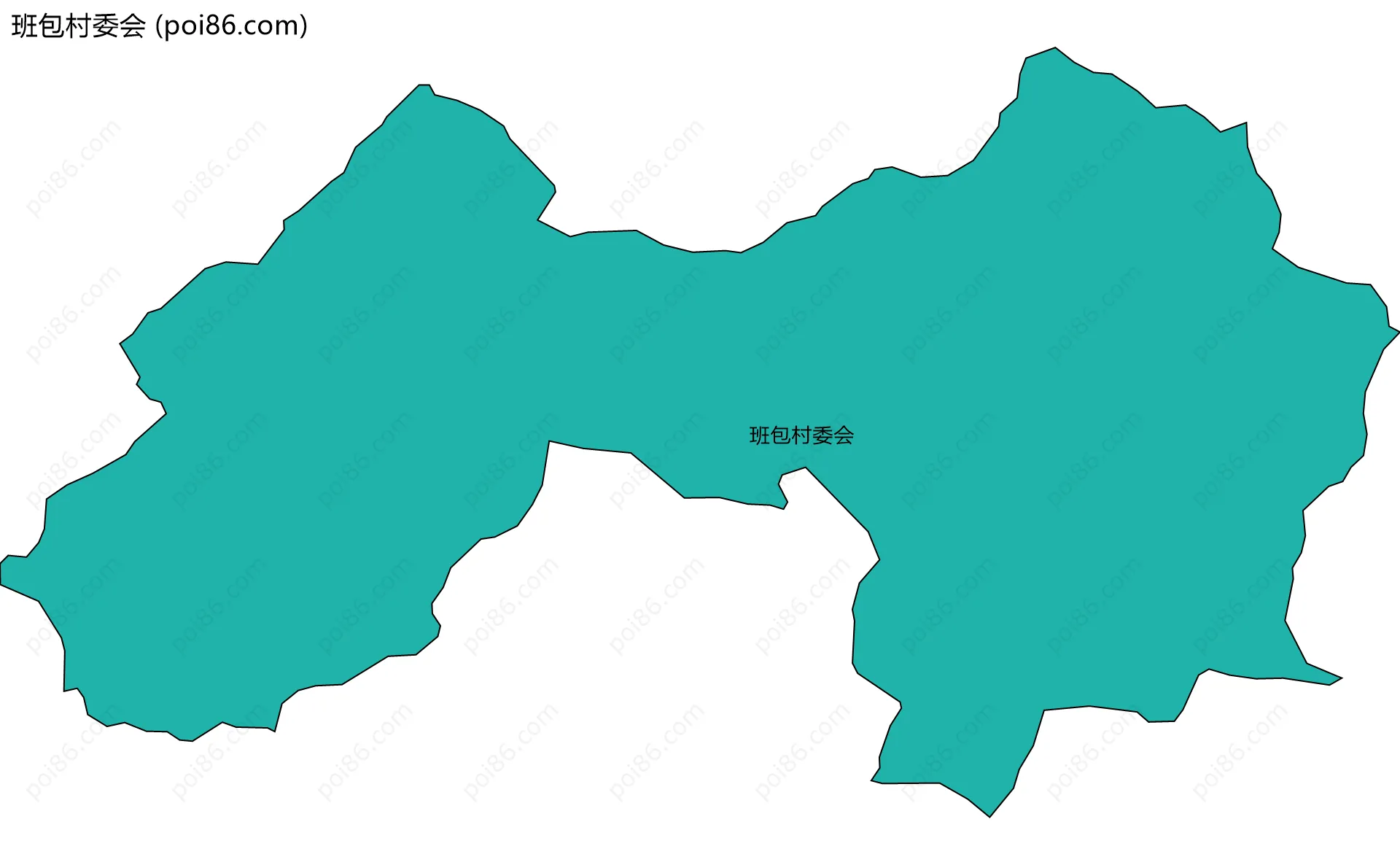 班包村委会边界地图