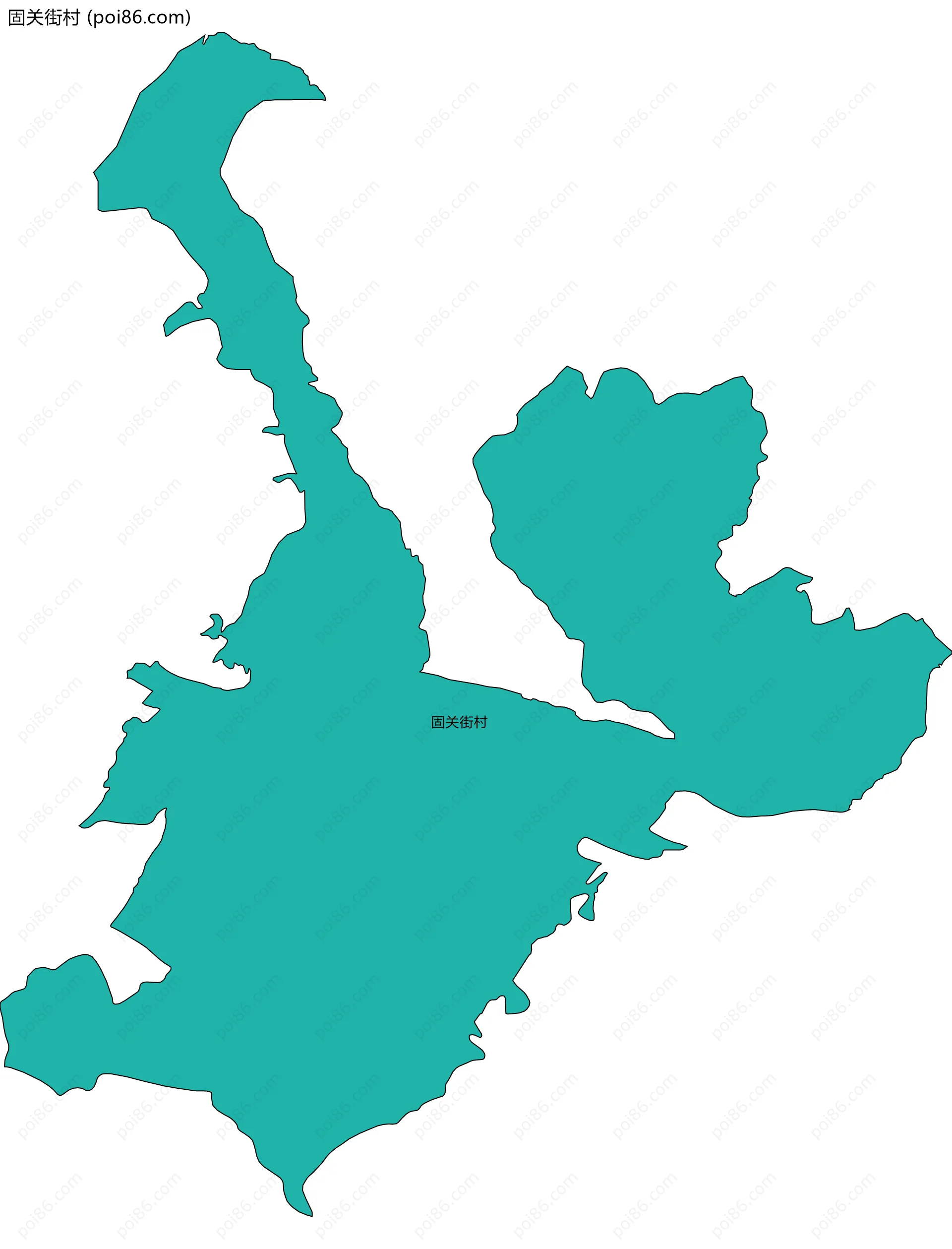 固关街村边界地图