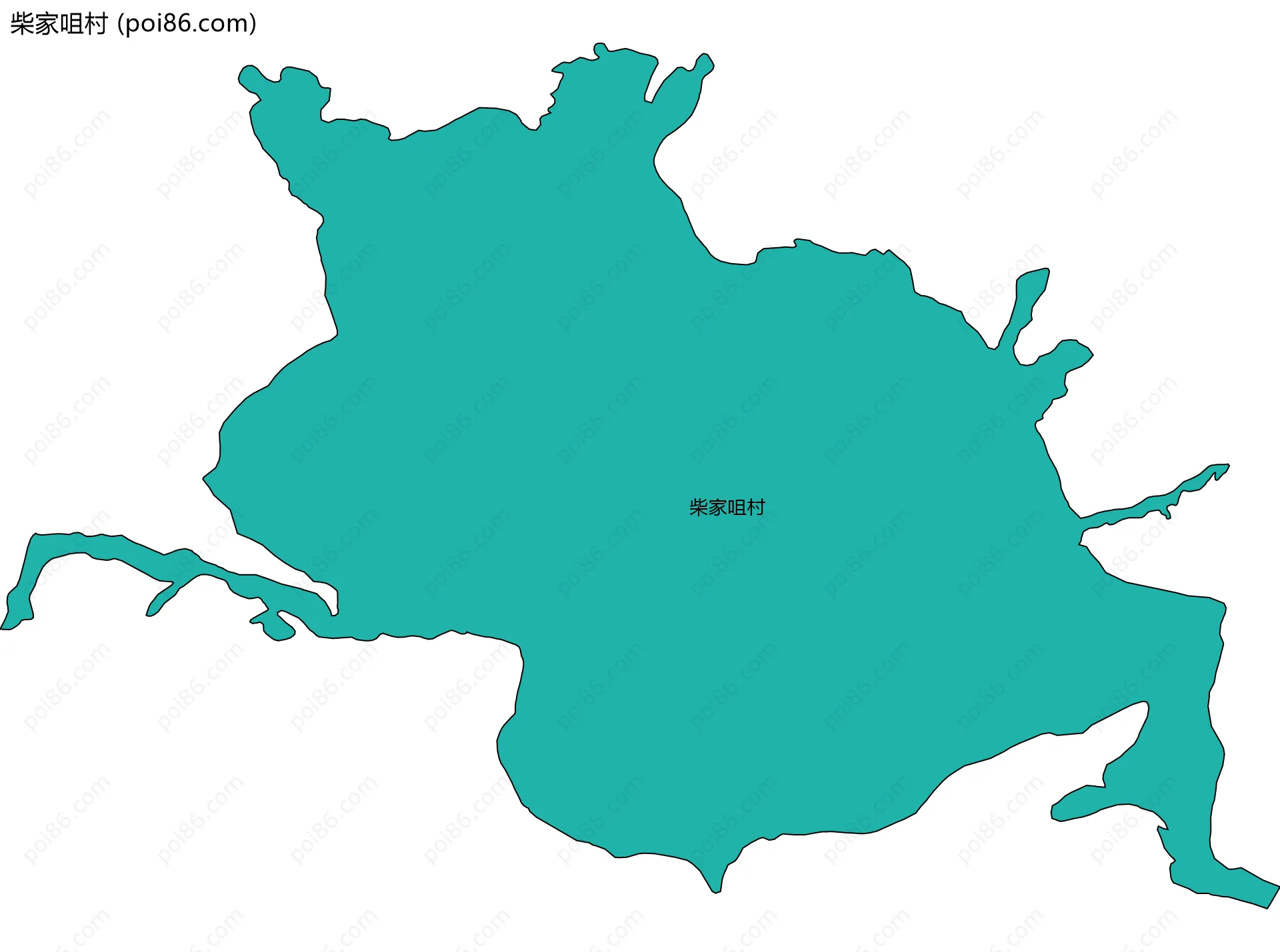 柴家咀村边界地图