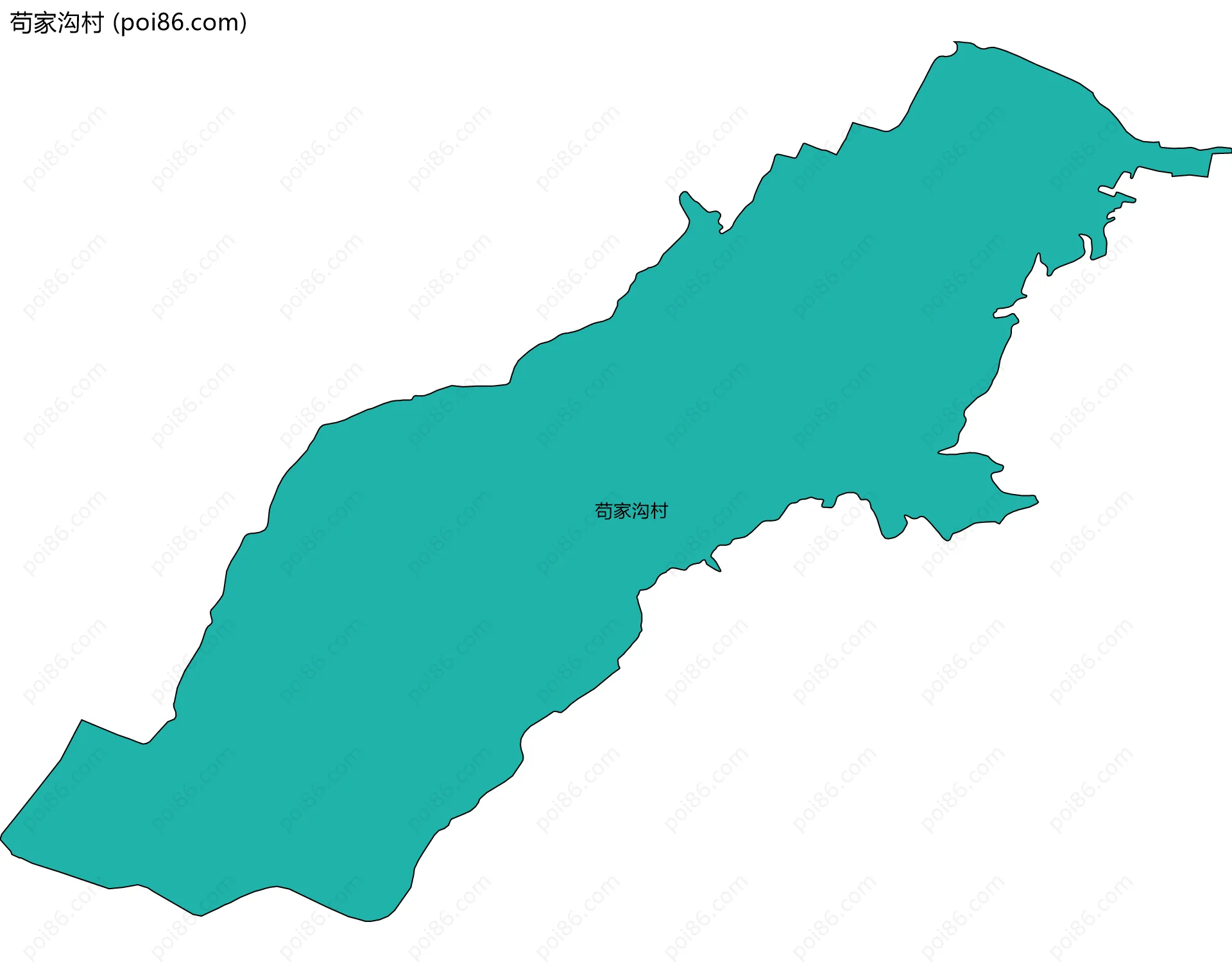 苟家沟村边界地图