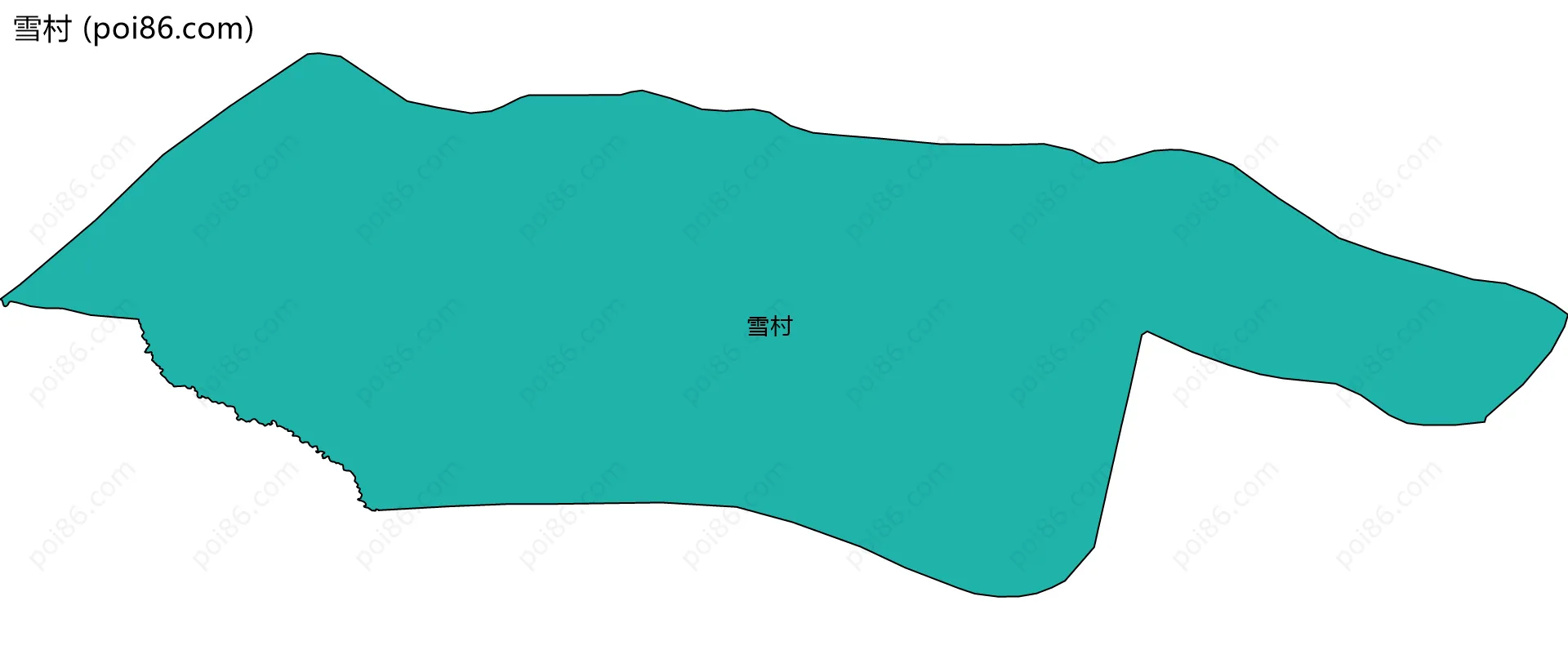 雪村边界地图