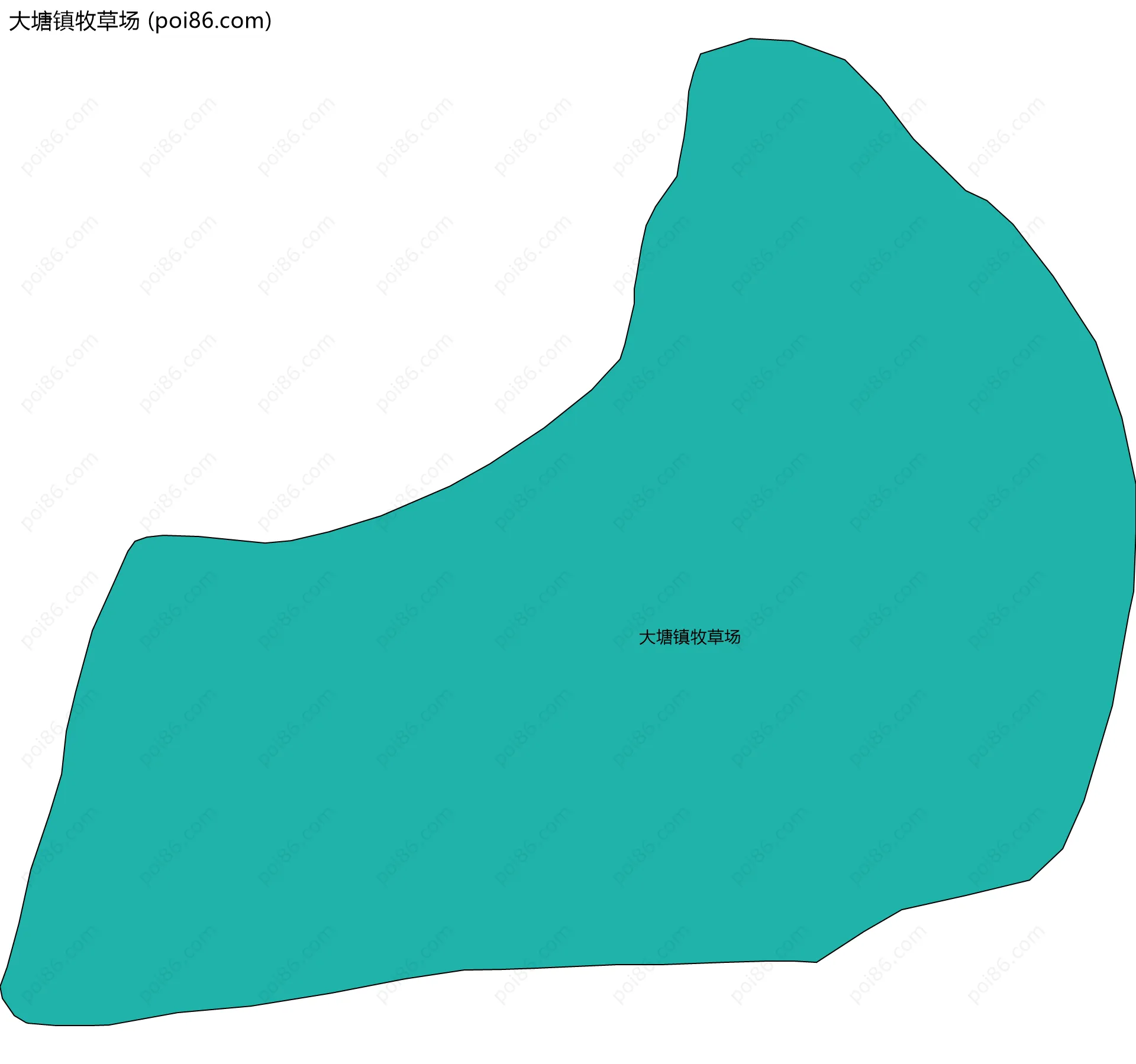 大塘镇牧草场边界地图