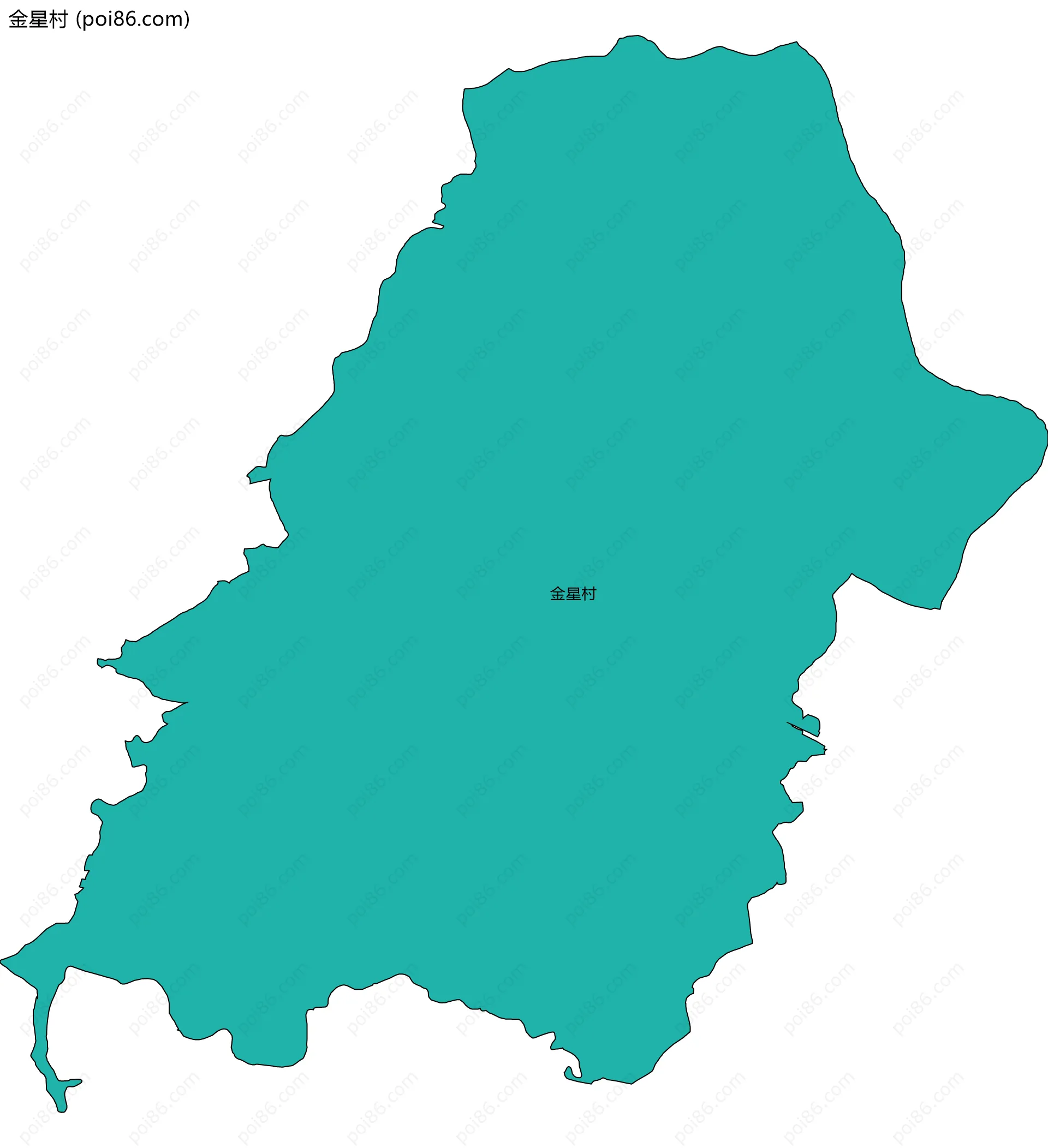 金星村边界地图