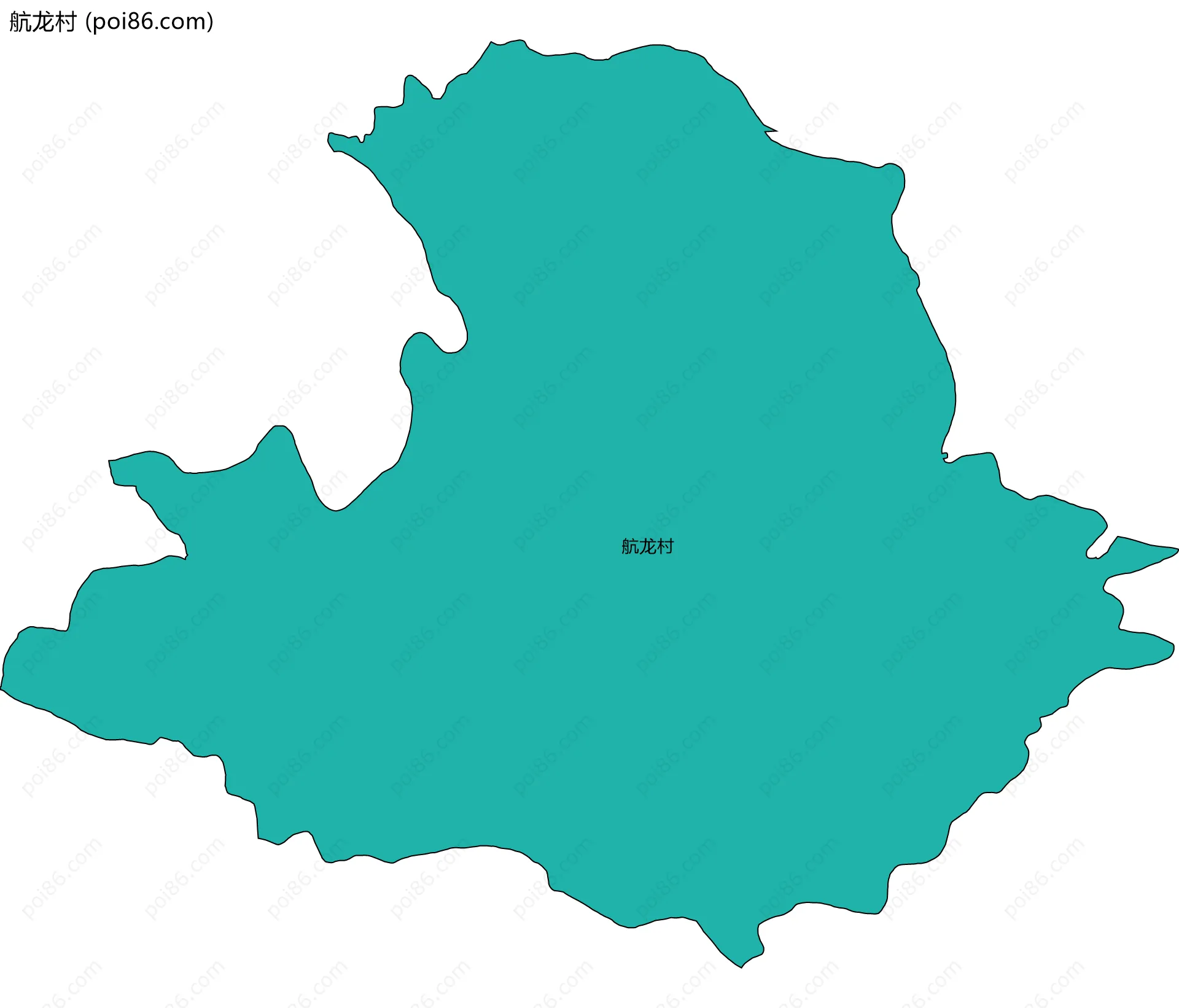航龙村边界地图