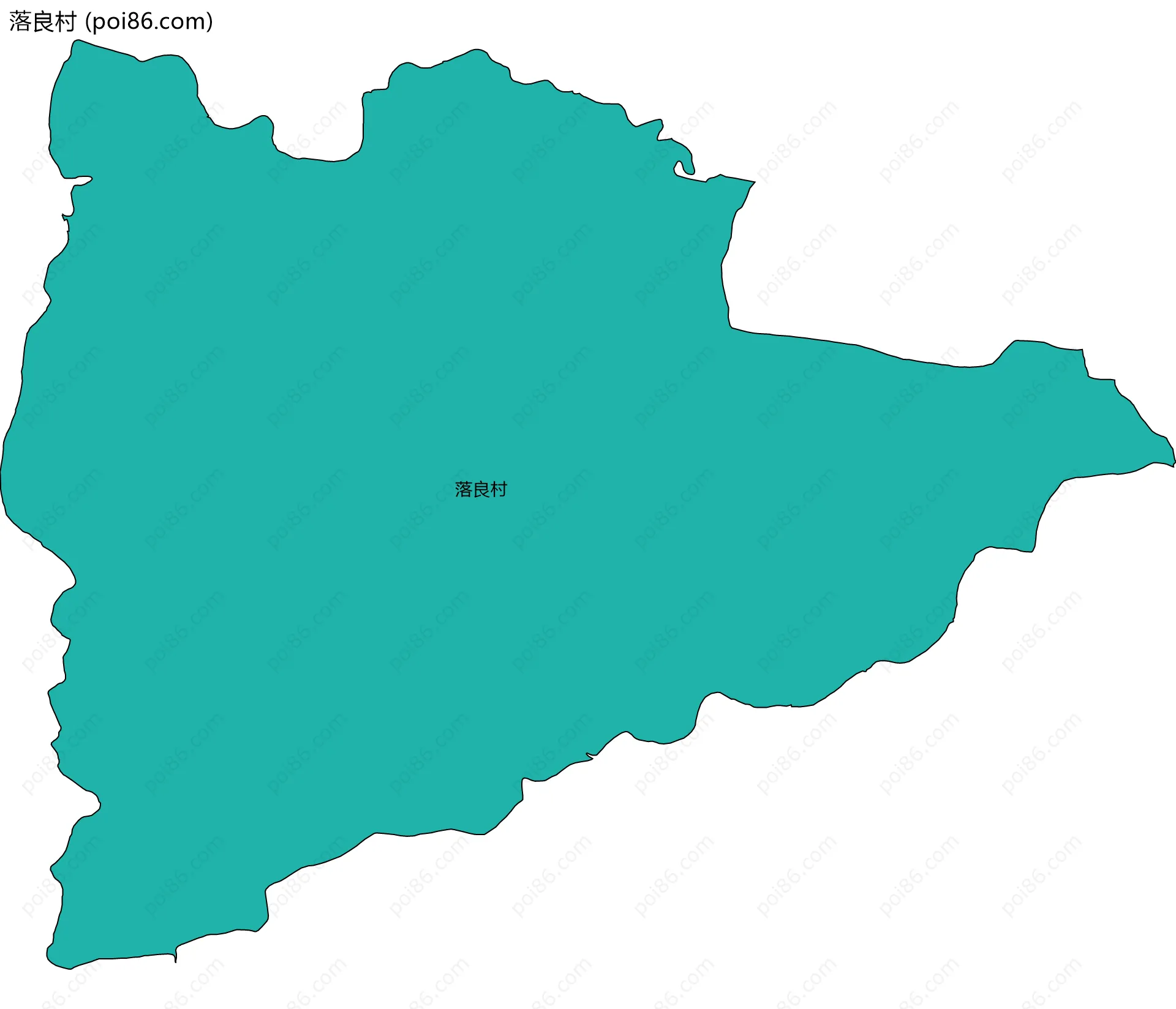 落良村边界地图
