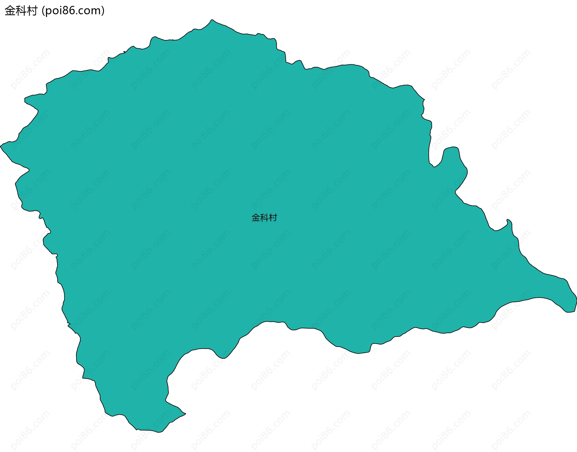 金科村边界地图