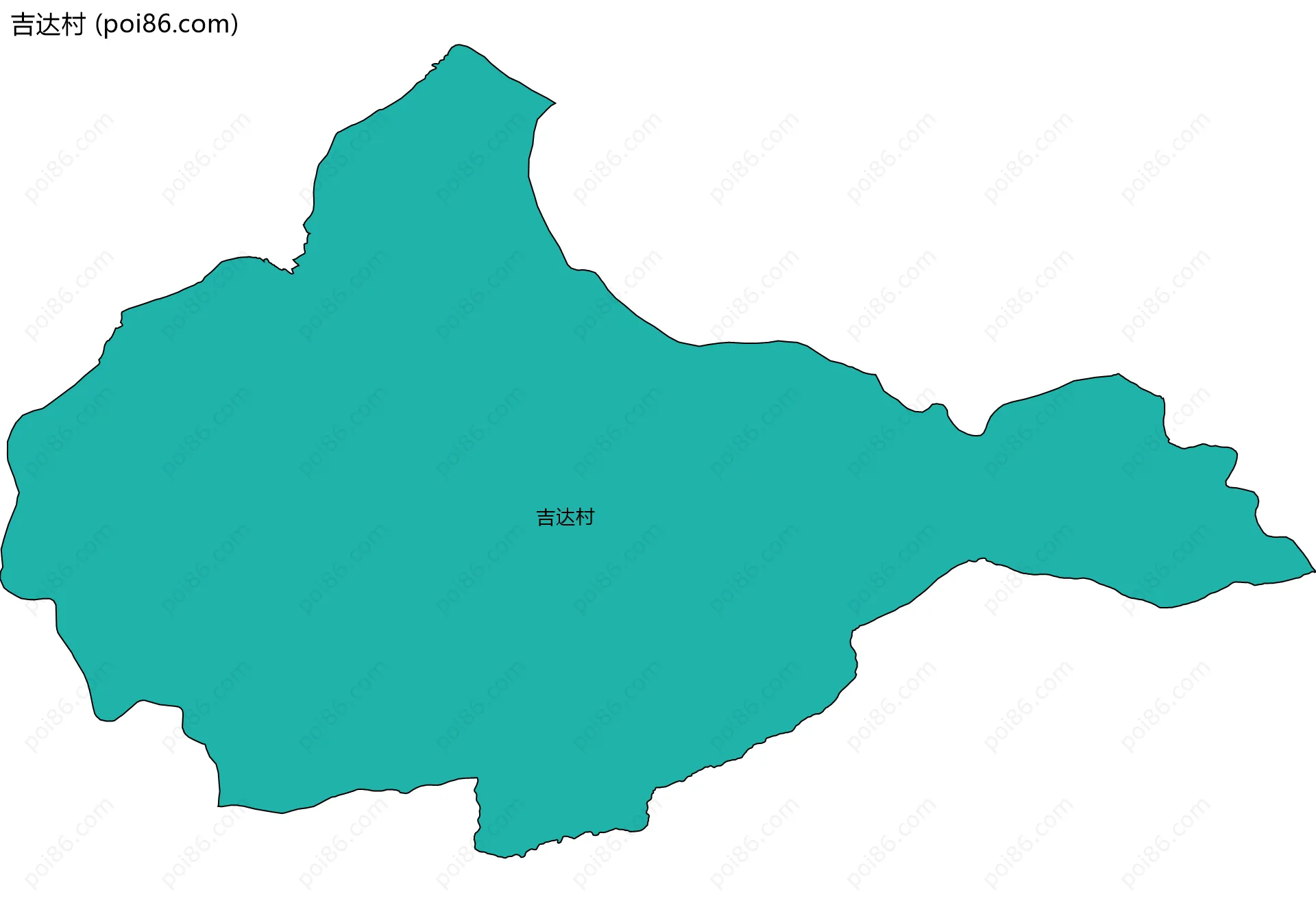 吉达村边界地图