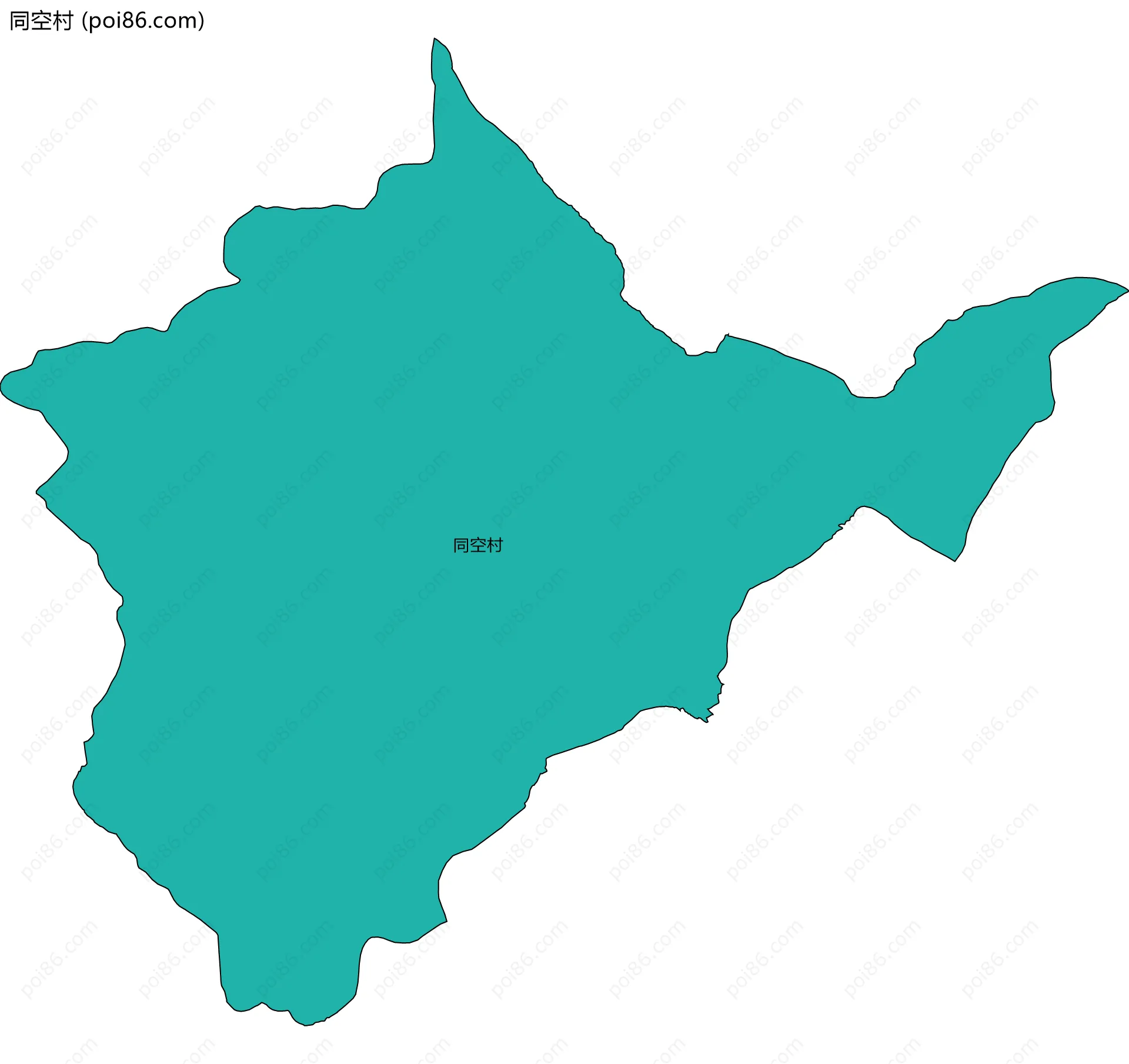 同空村边界地图