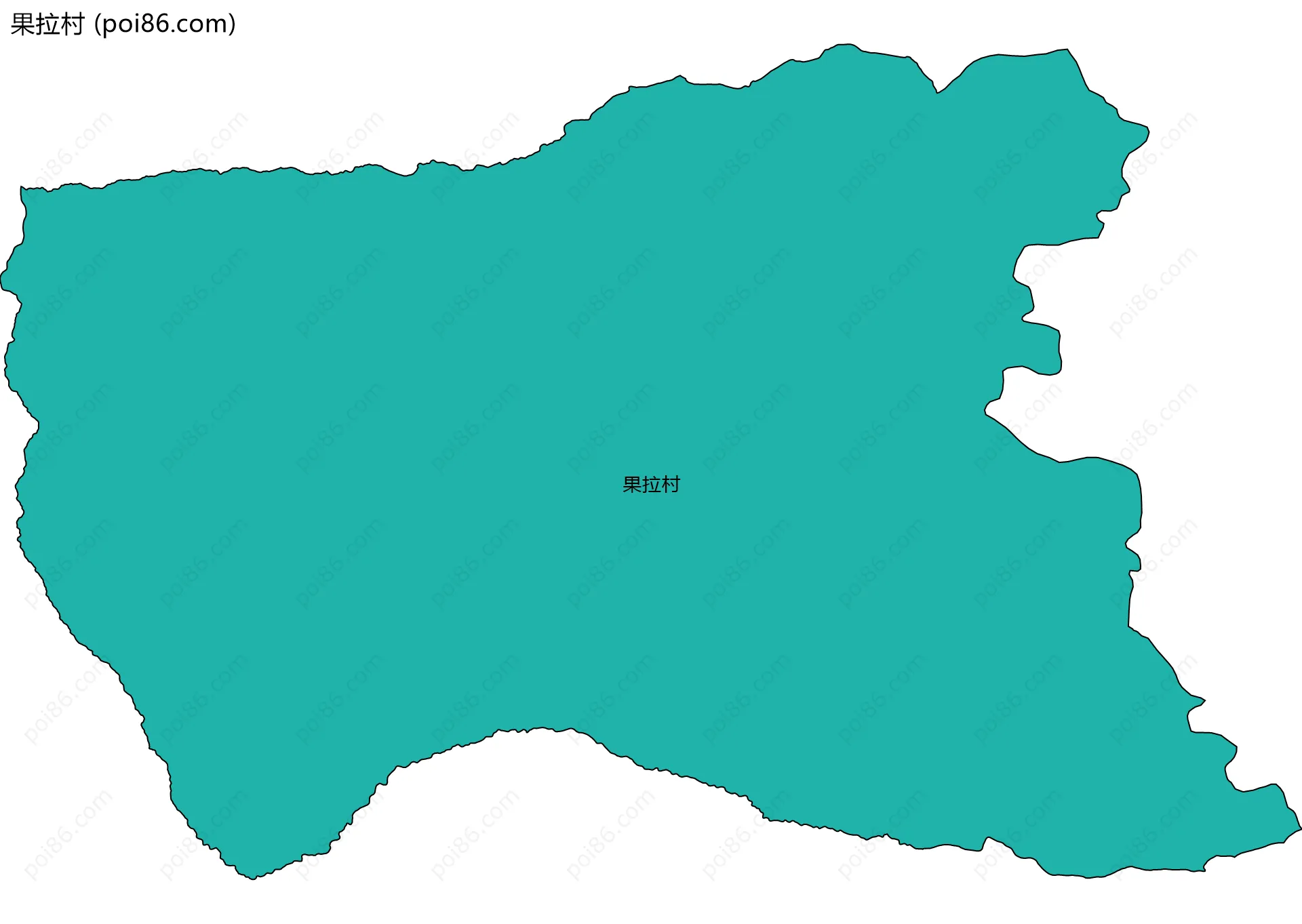 果拉村边界地图