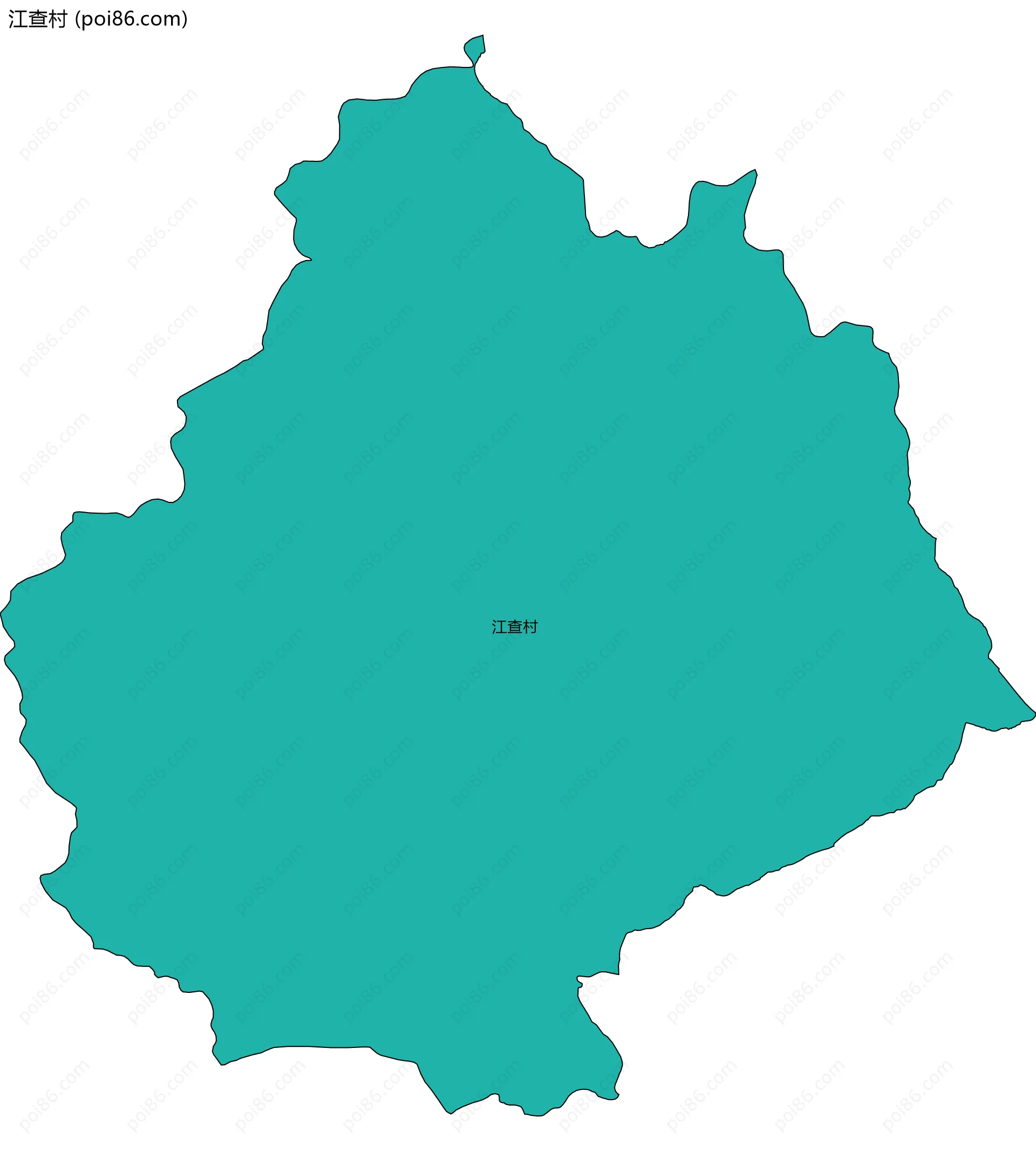 江查村边界地图