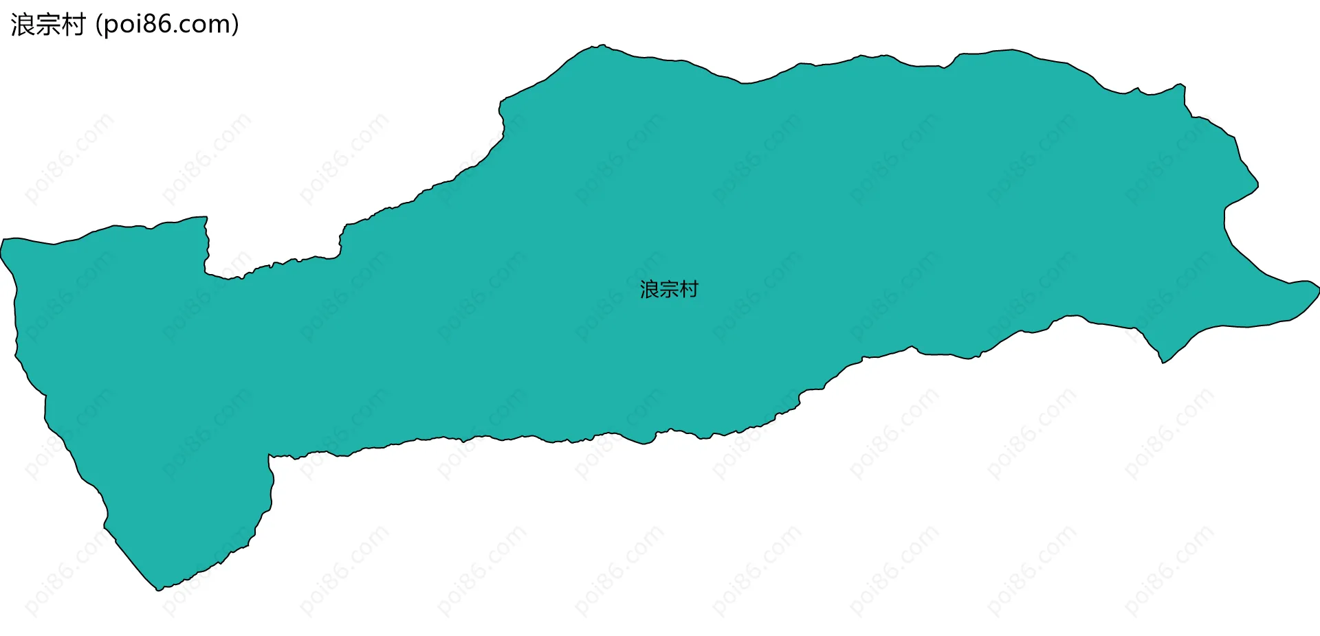 浪宗村边界地图