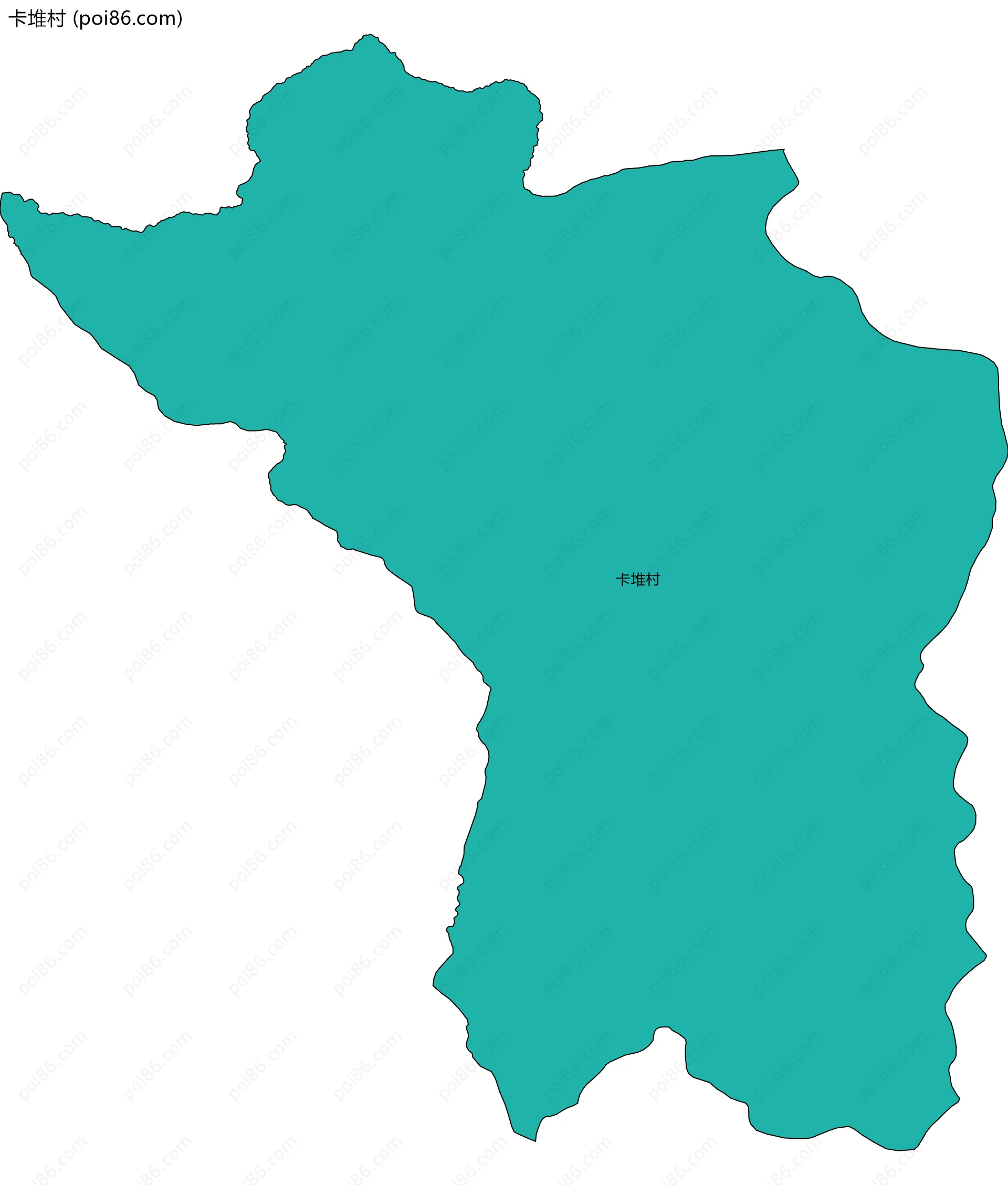 卡堆村边界地图