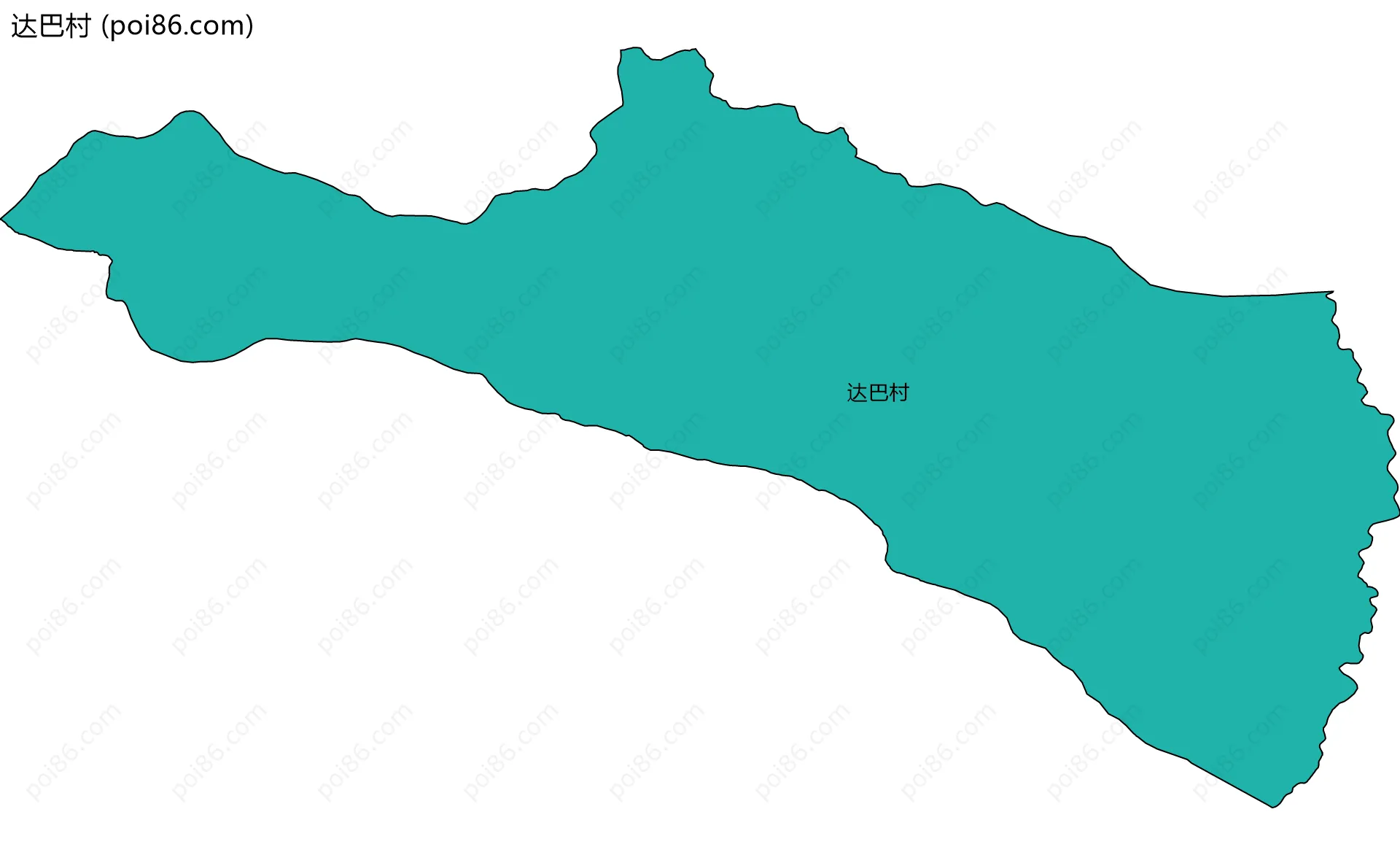 达巴村边界地图