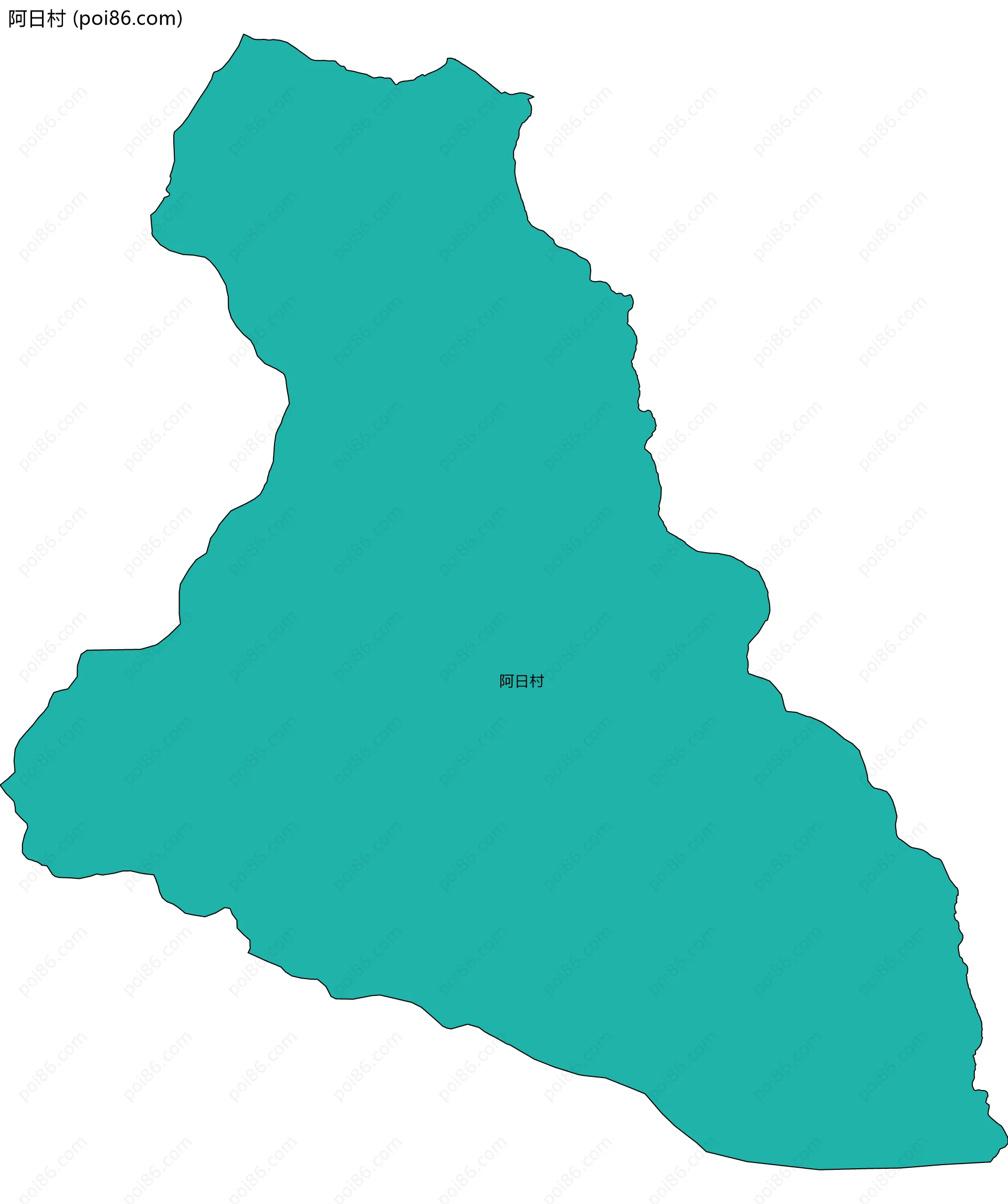 阿日村边界地图