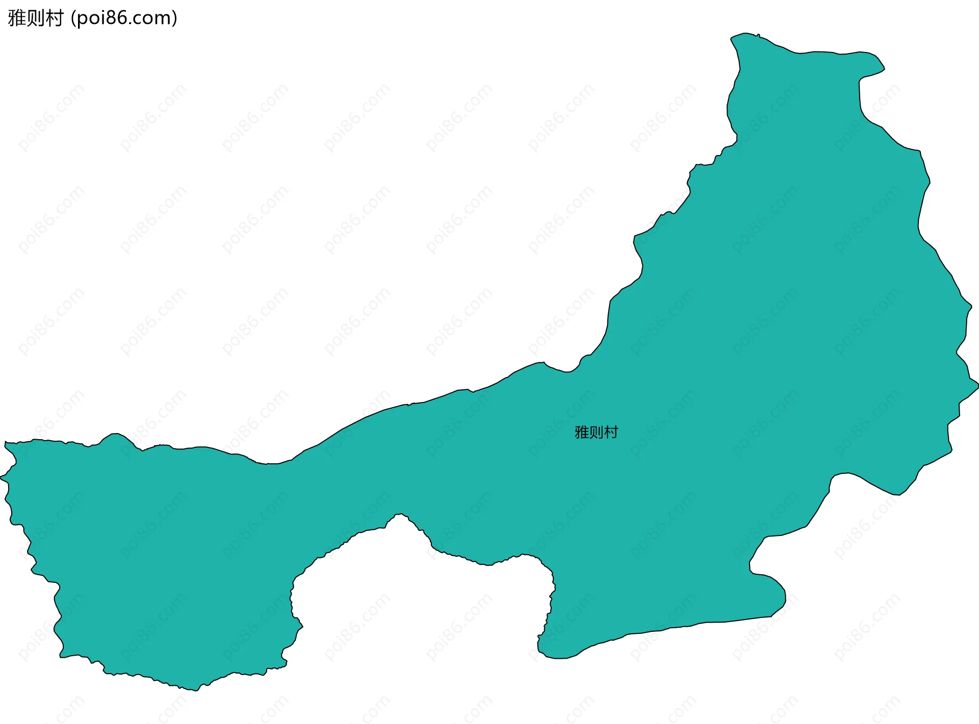 雅则村边界地图