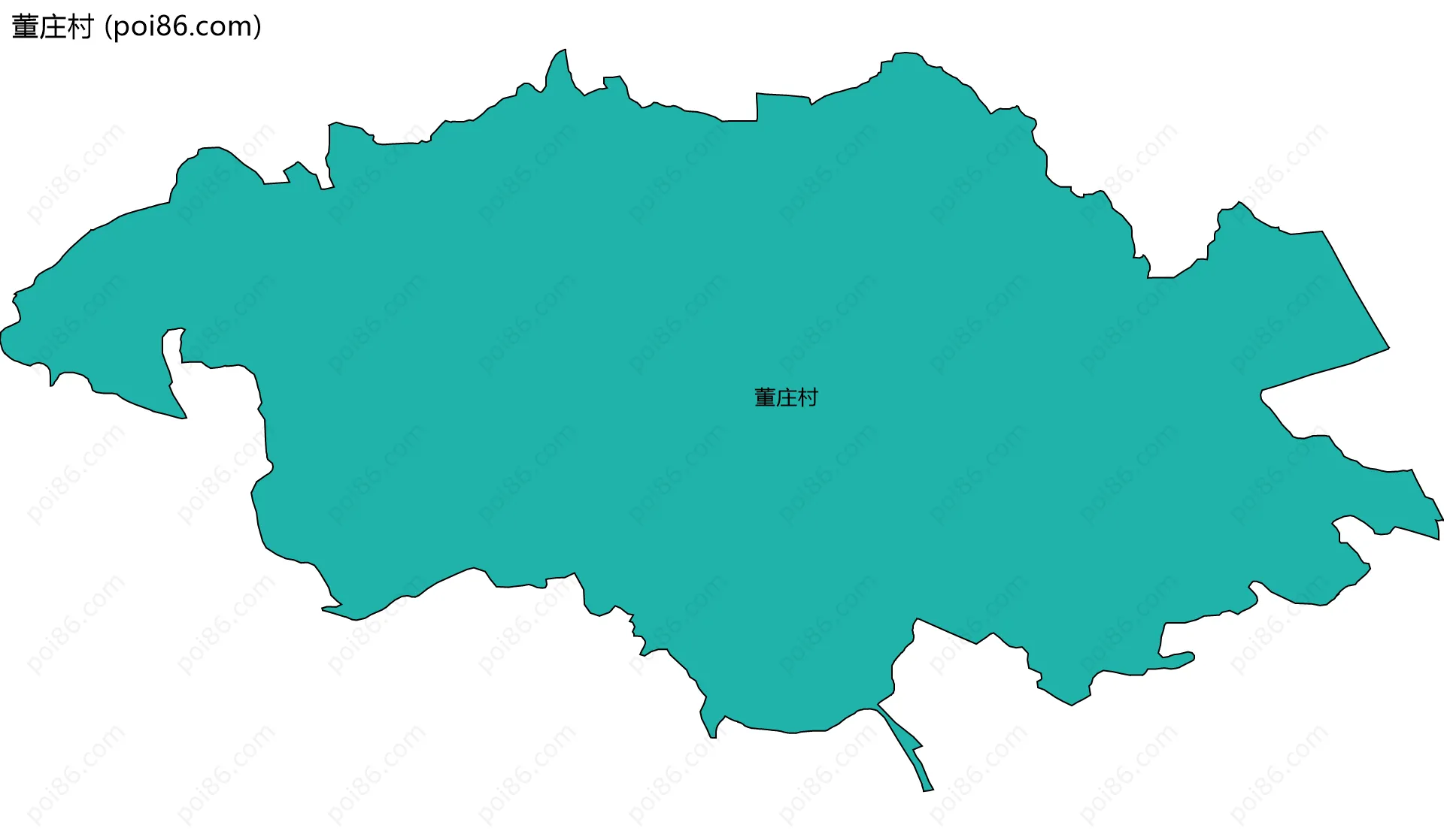 董庄村边界地图