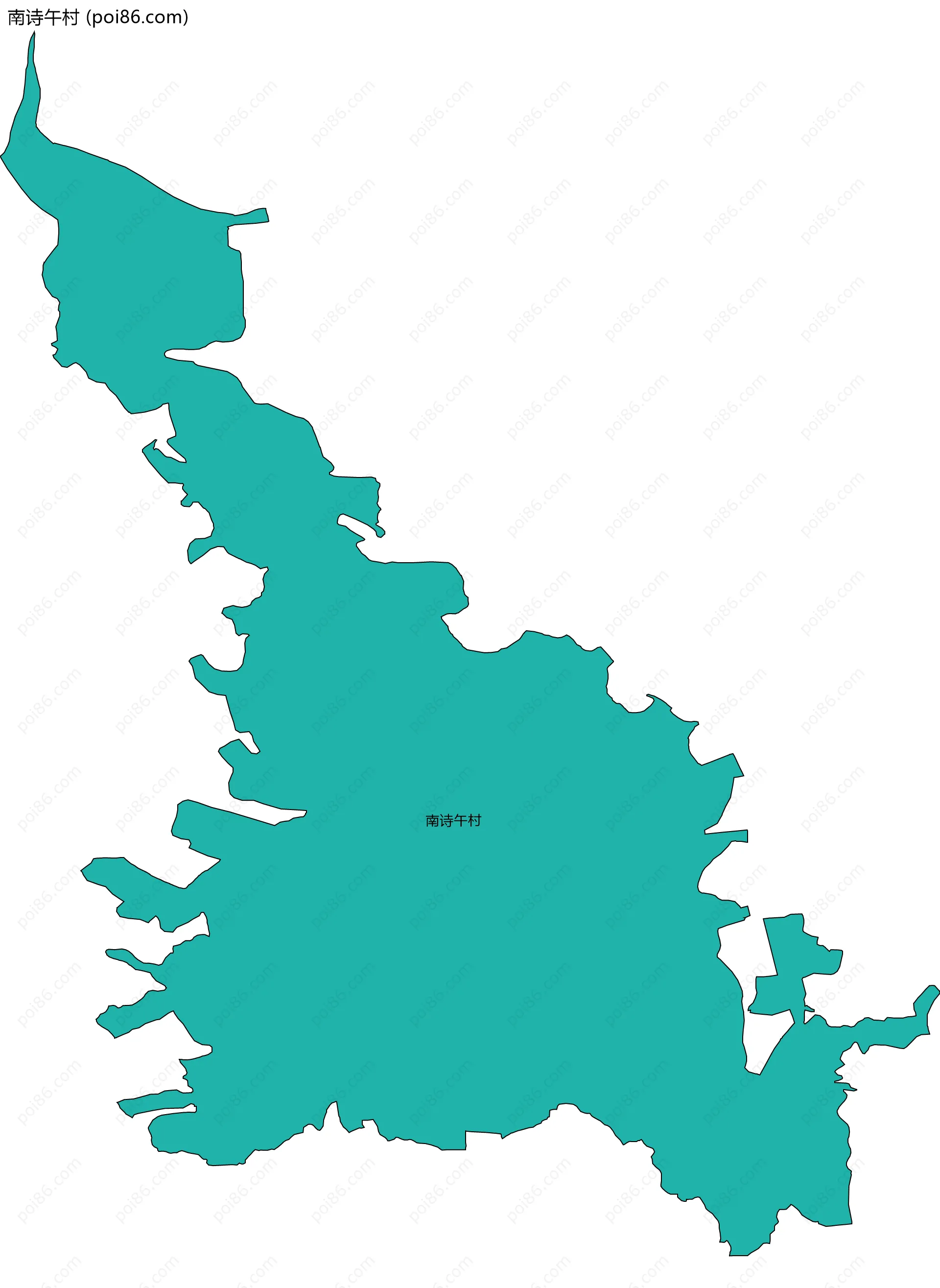 南诗午村边界地图