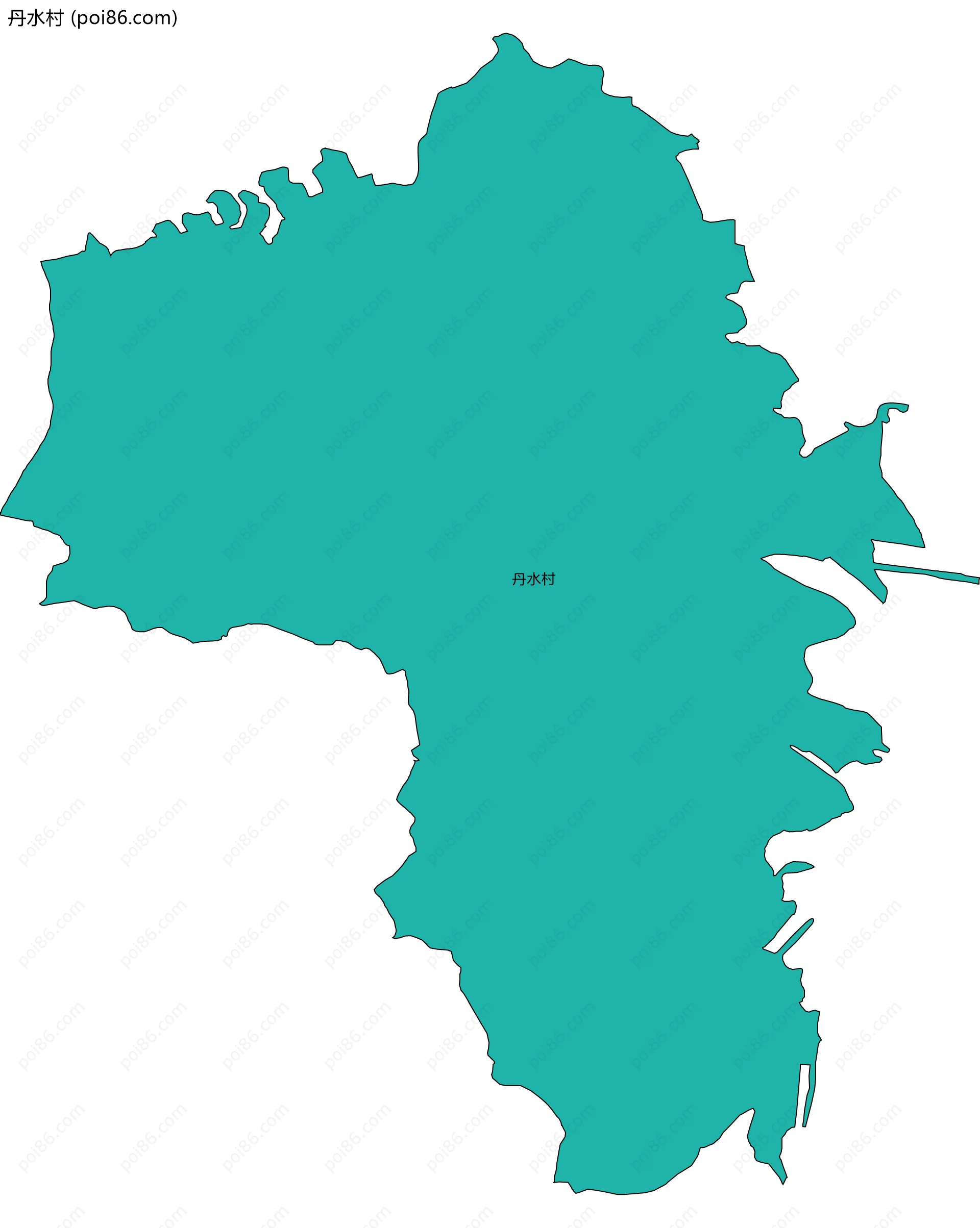 丹水村边界地图