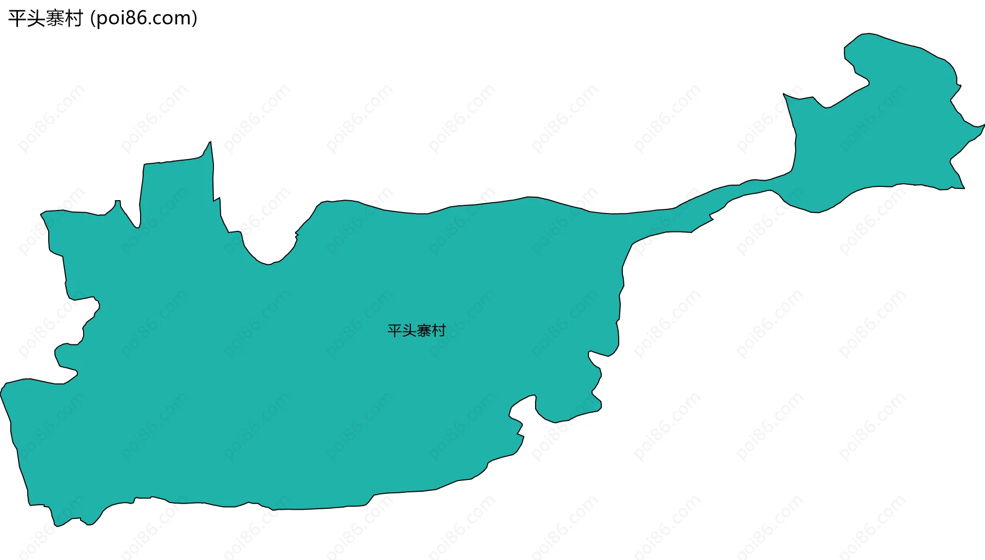 平头寨村边界地图