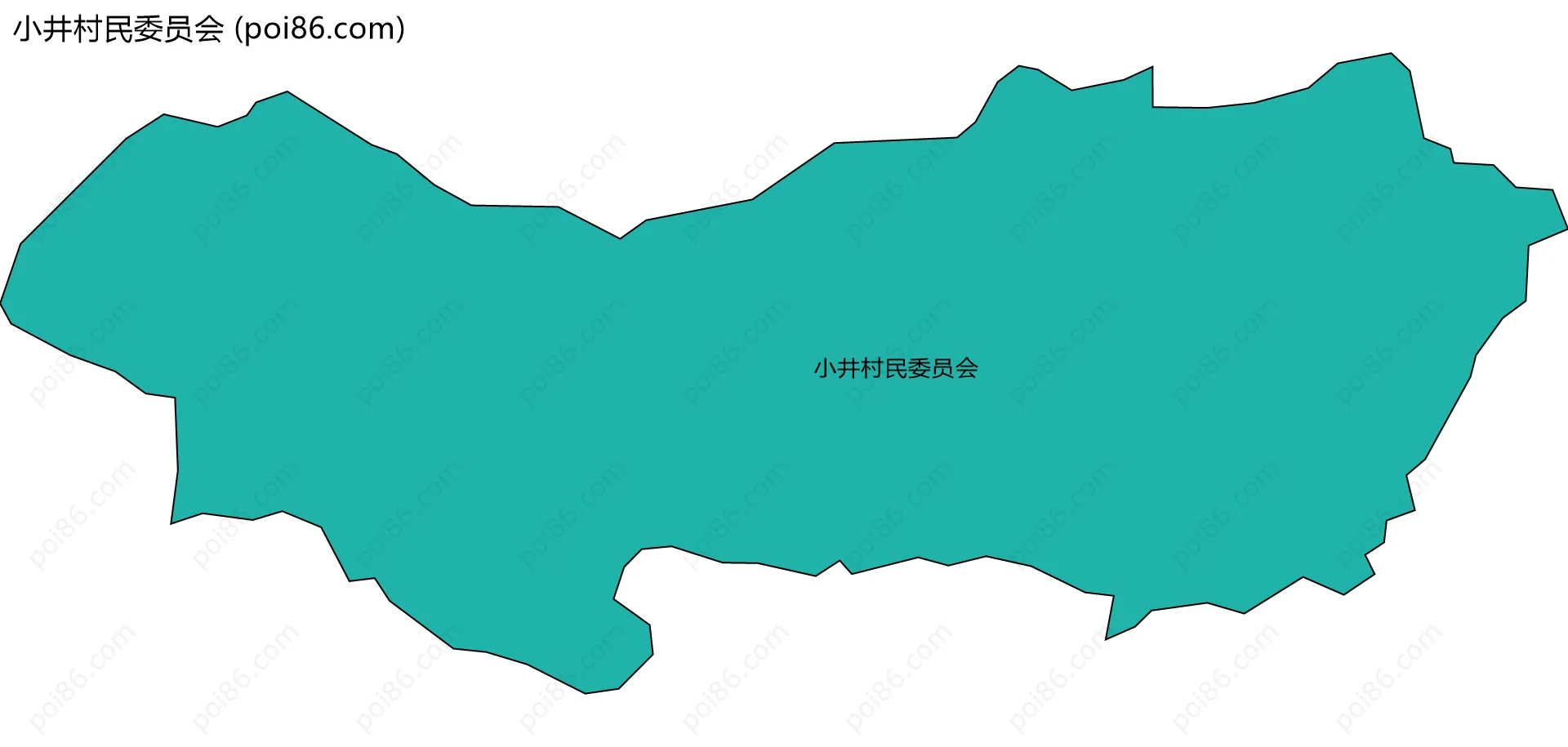 小井村民委员会边界地图