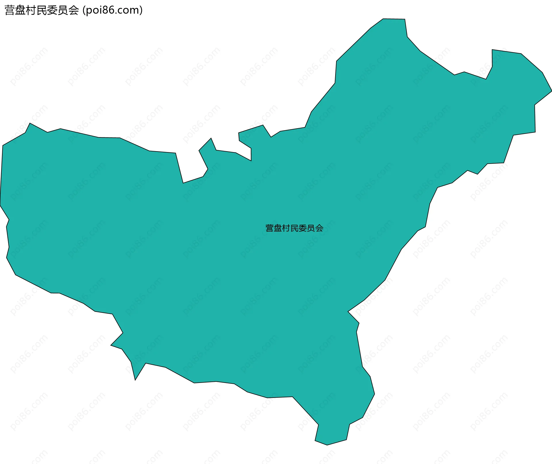 营盘村民委员会边界地图