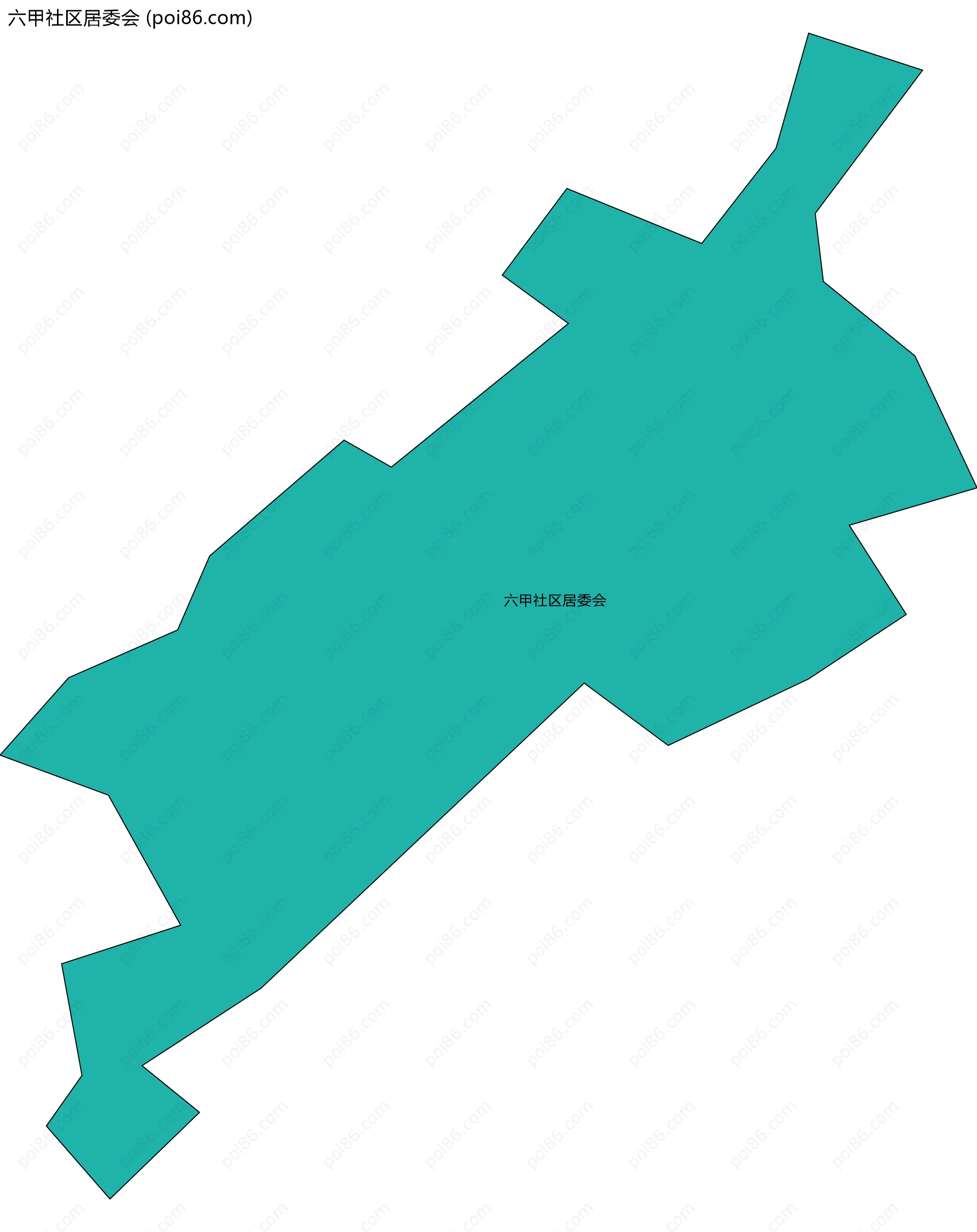 六甲社区居委会边界地图