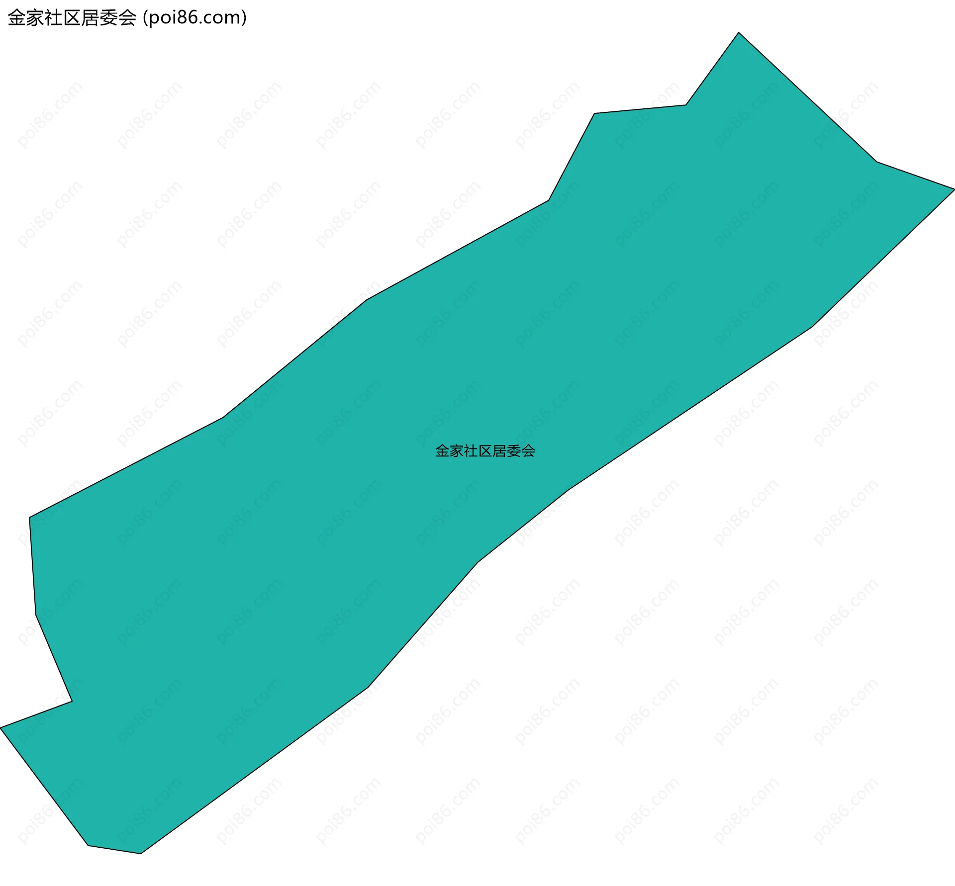 金家社区居委会边界地图