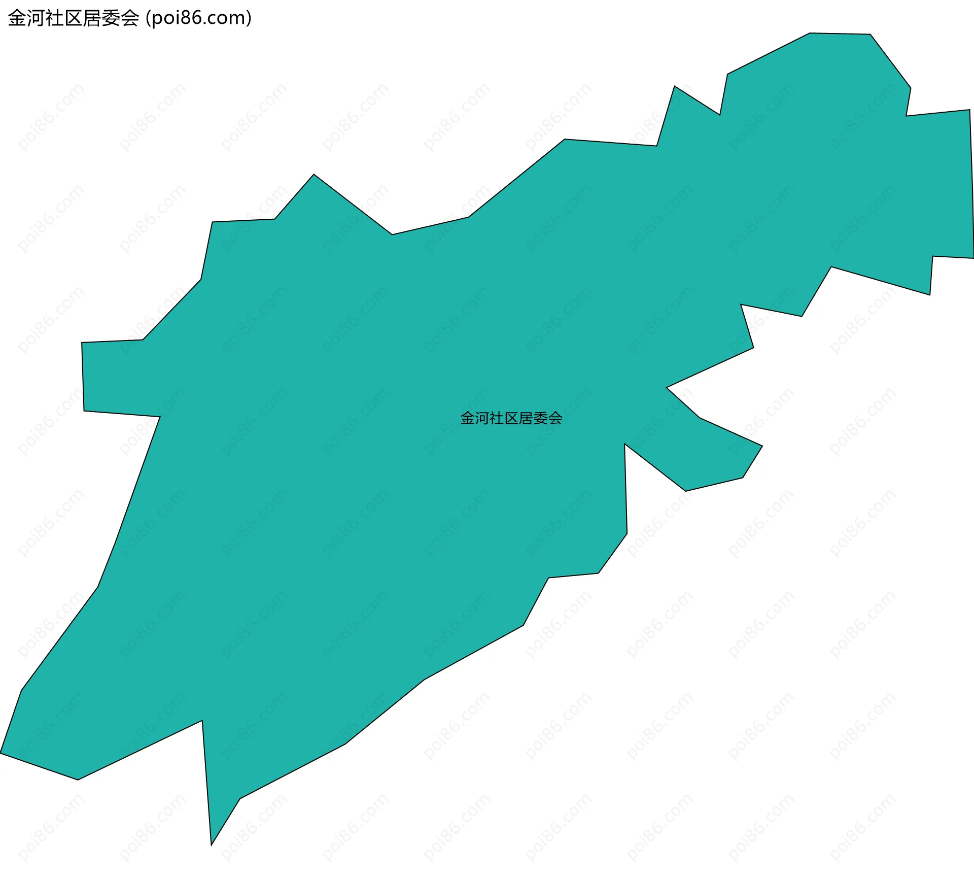 金河社区居委会边界地图
