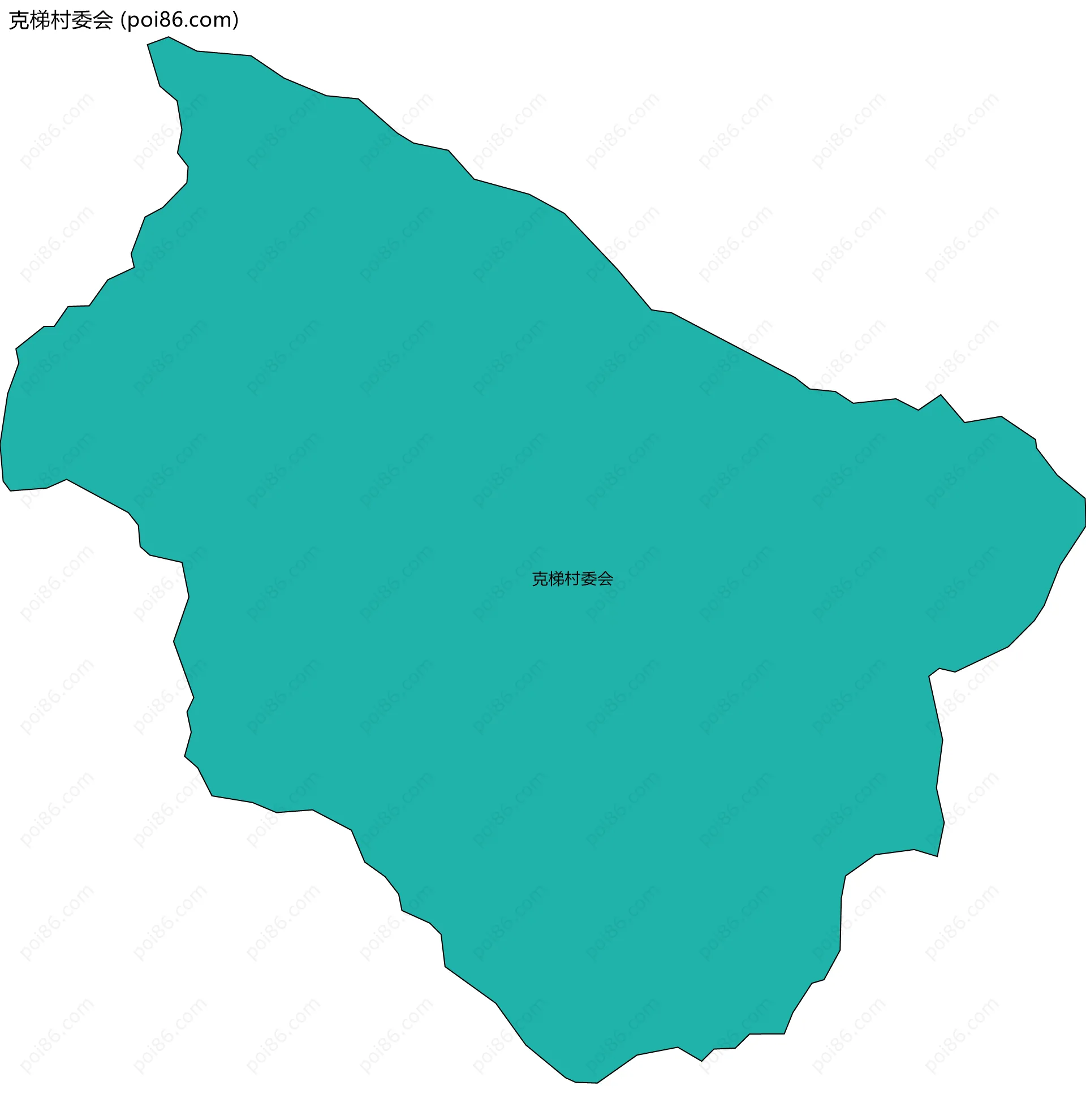 克梯村委会边界地图