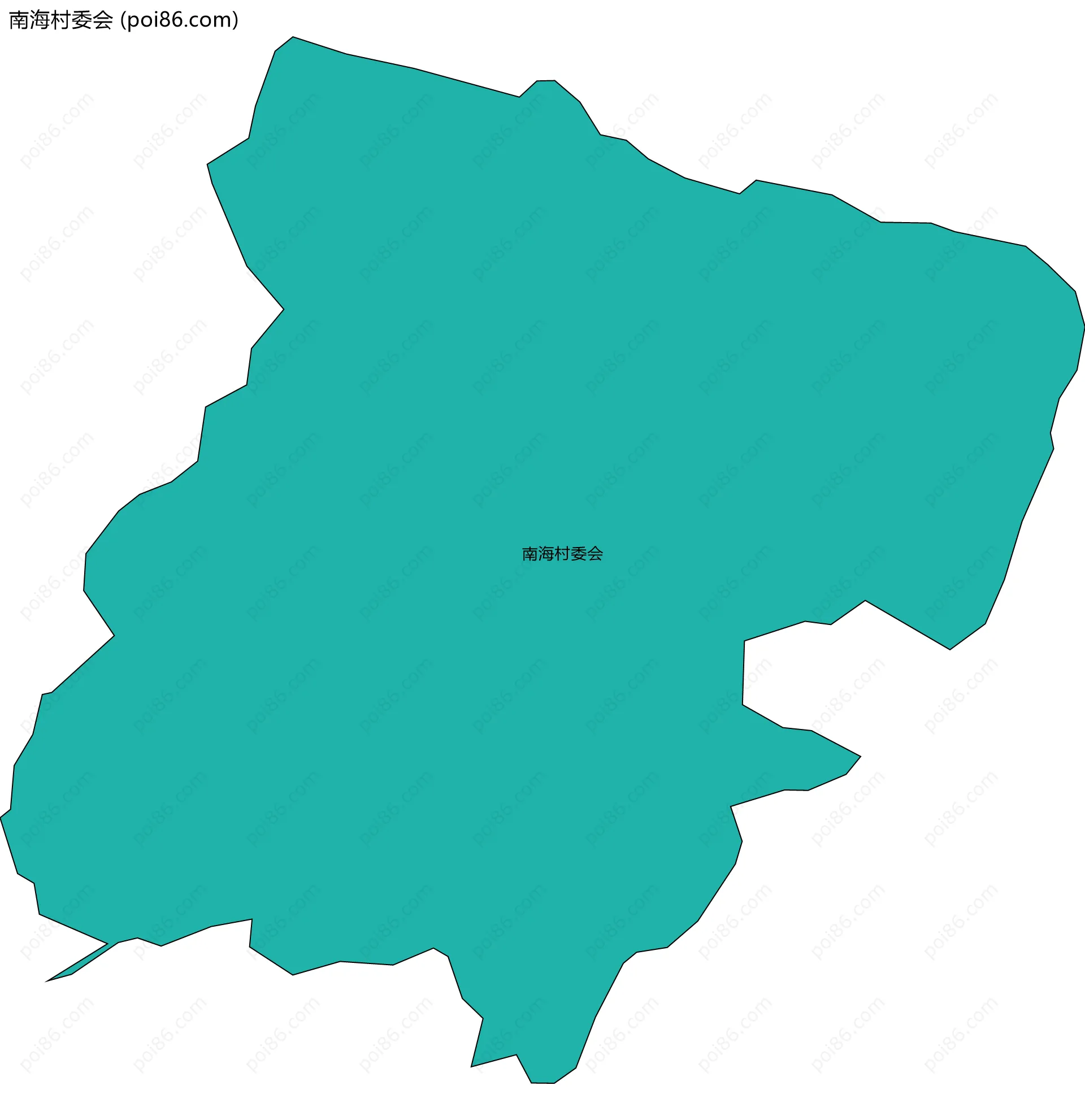 南海村委会边界地图