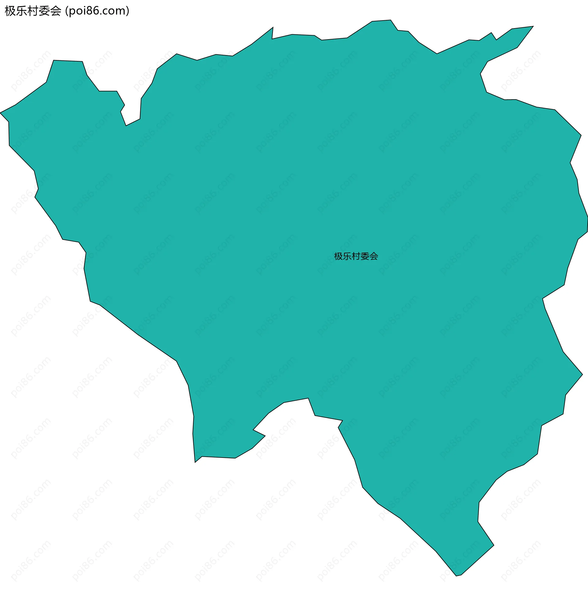 极乐村委会边界地图