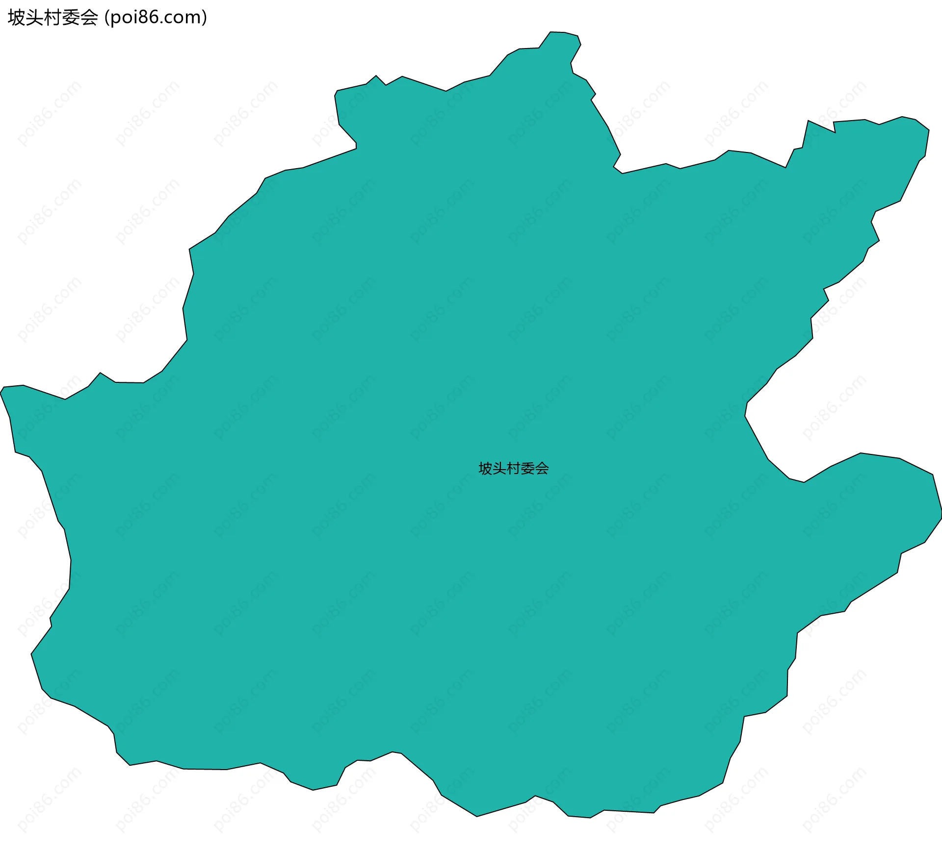 坡头村委会边界地图