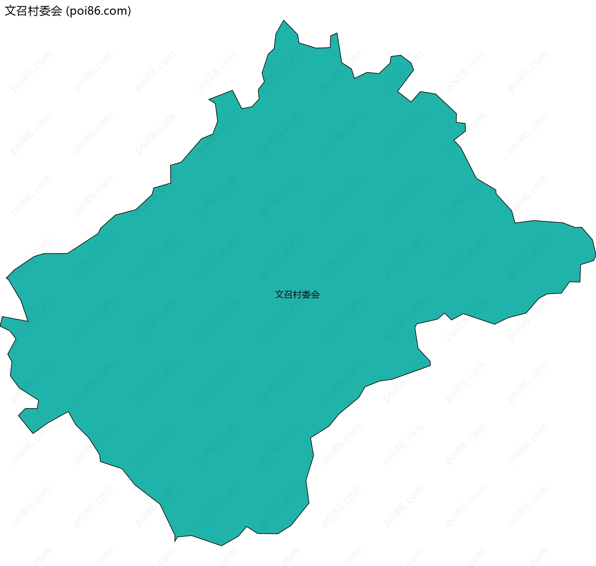 文召村委会边界地图