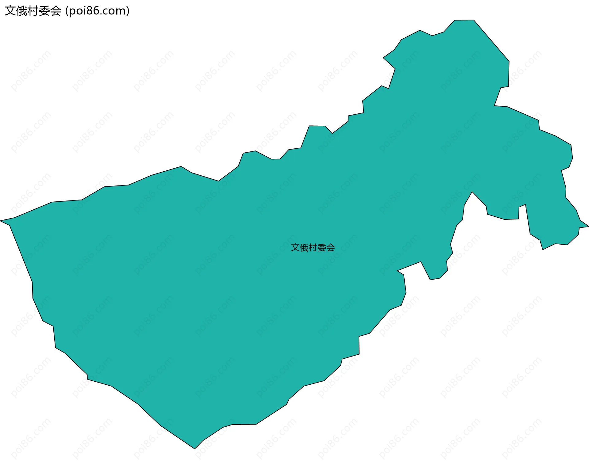 文俄村委会边界地图