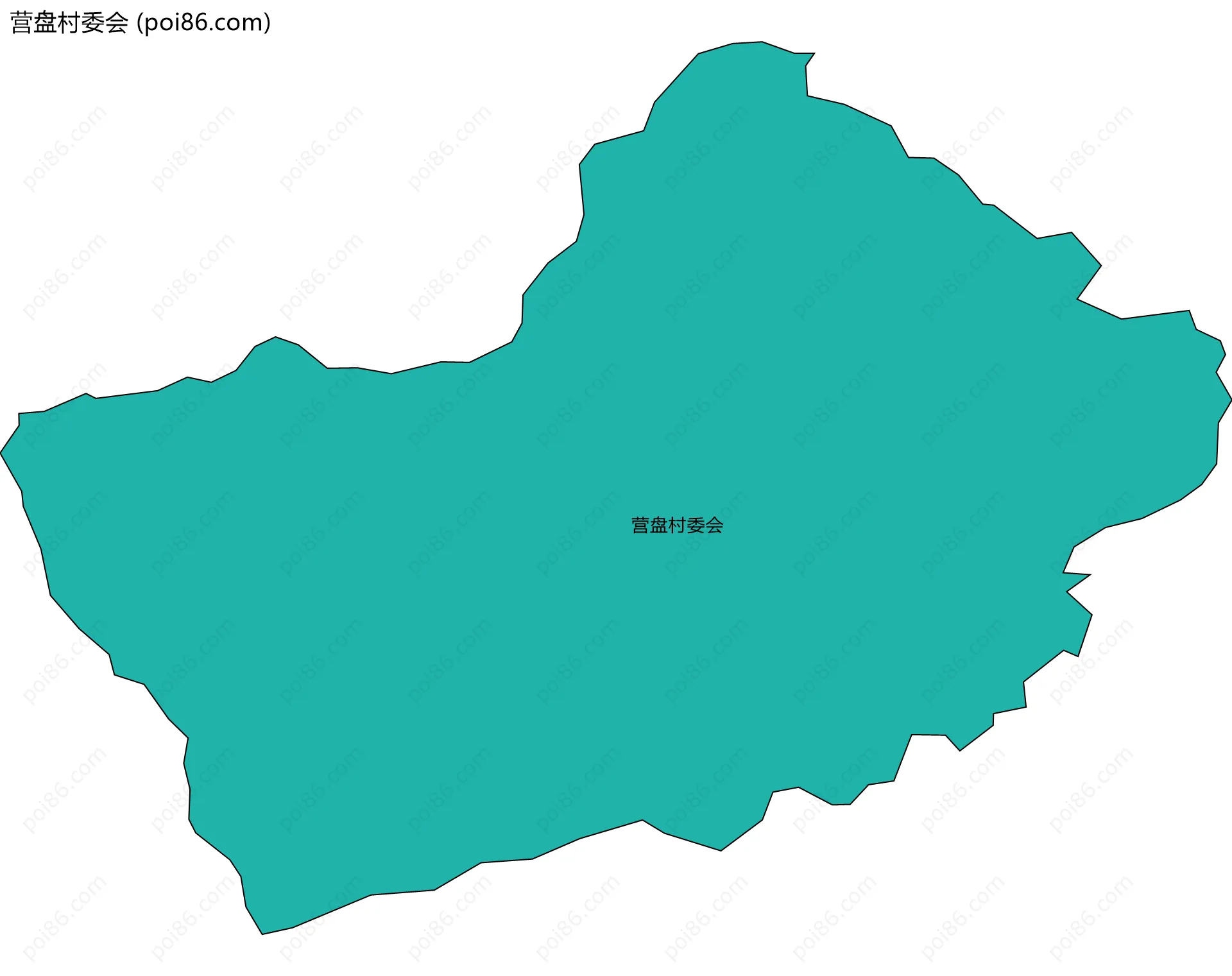 营盘村委会边界地图