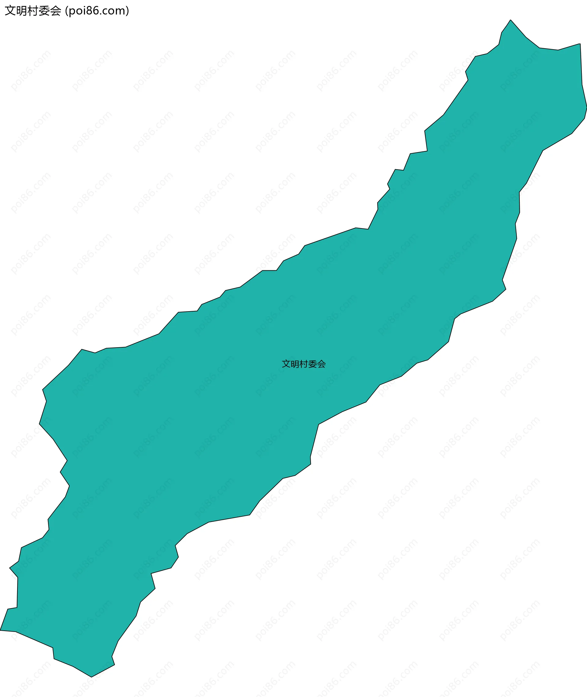 文明村委会边界地图