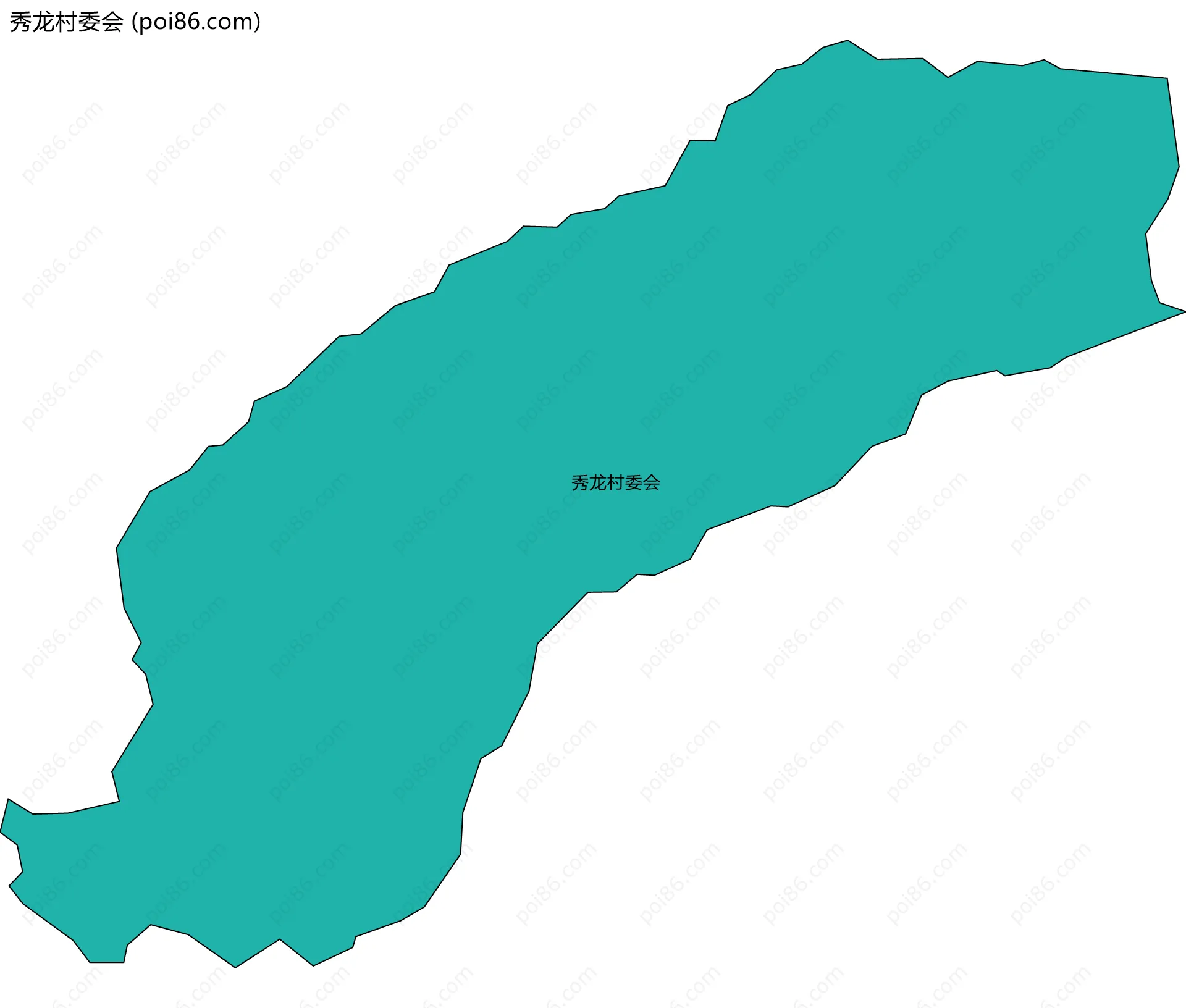秀龙村委会边界地图