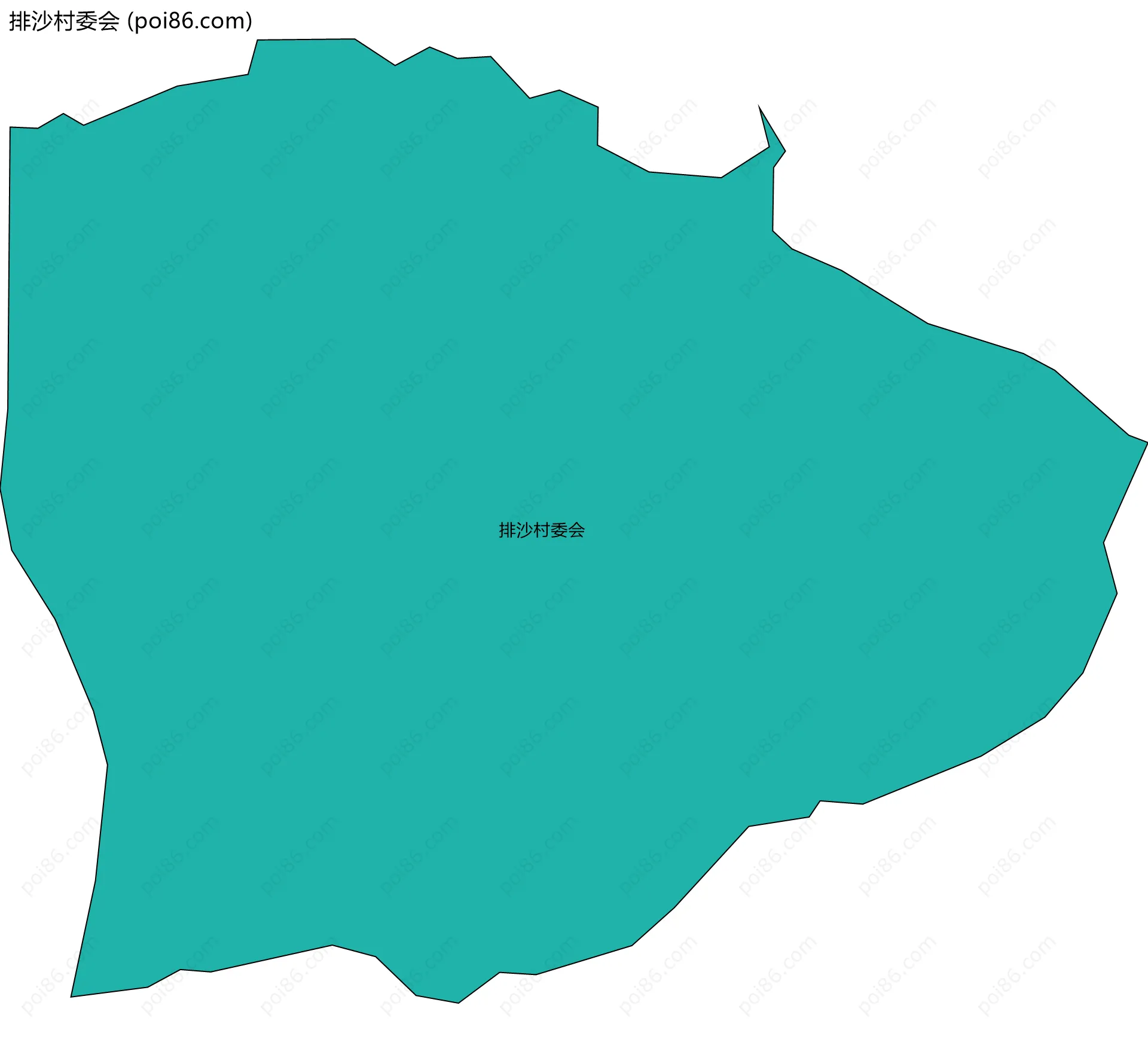 排沙村委会边界地图