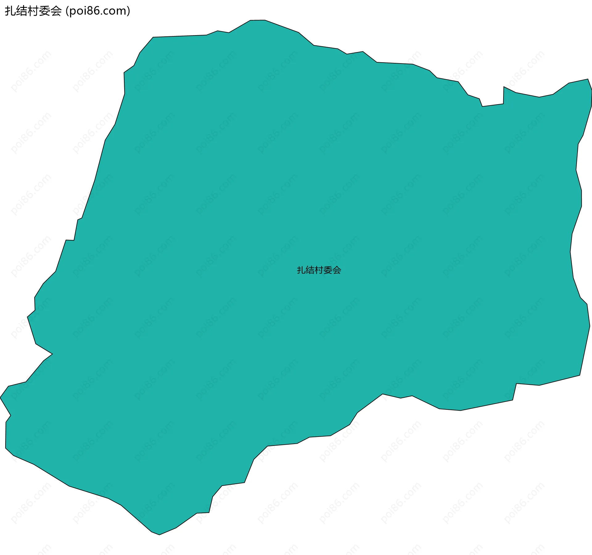 扎结村委会边界地图