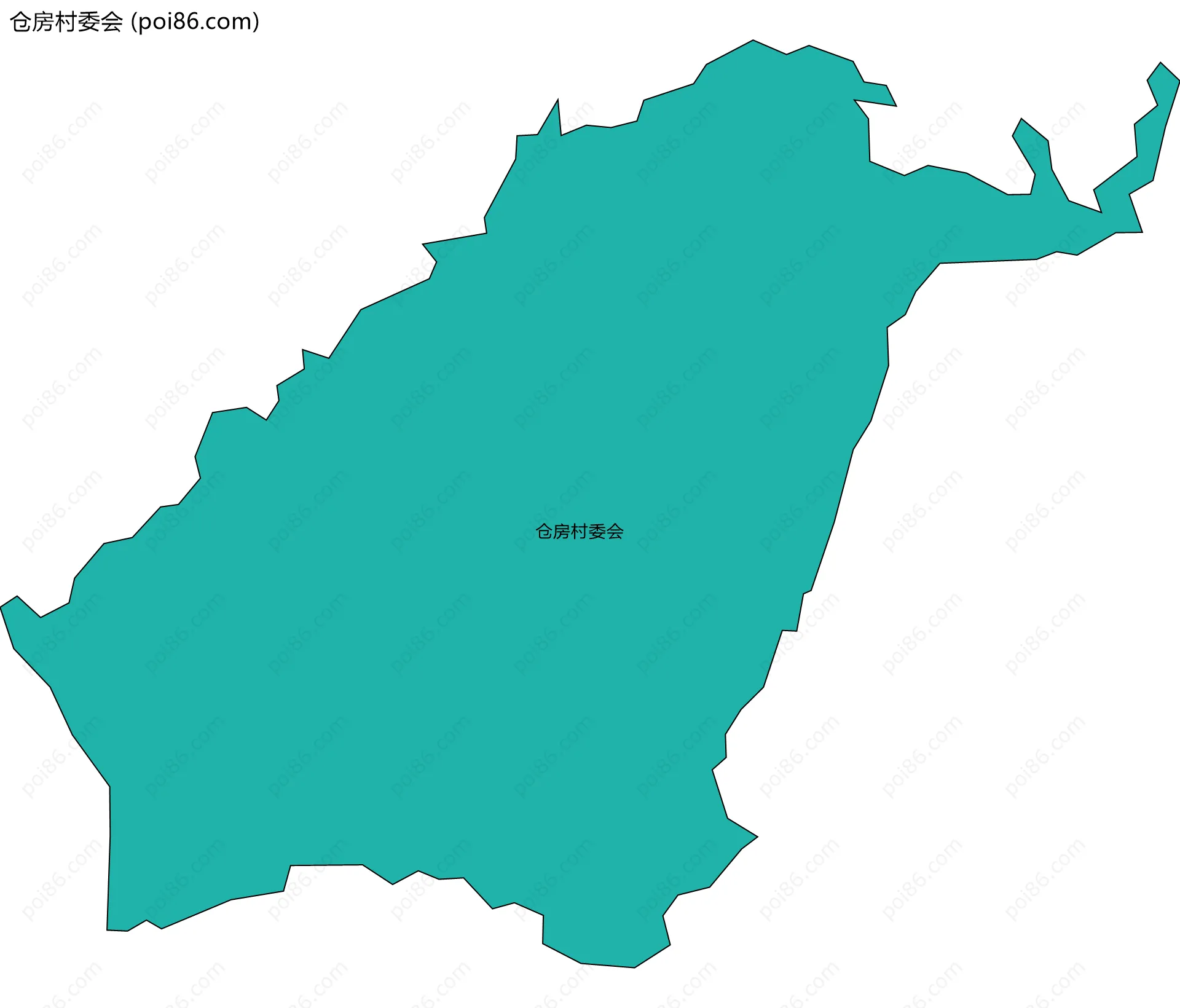 仓房村委会边界地图